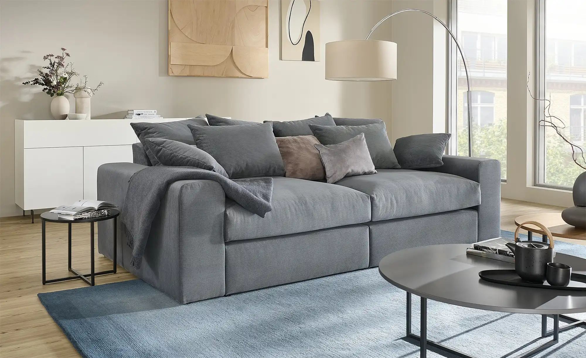 Bigsofa  Nea ¦ grau ¦ Maße (cm): B: 270 H: 81 T: 135.0 Polstermöbel > Sofas günstig online kaufen