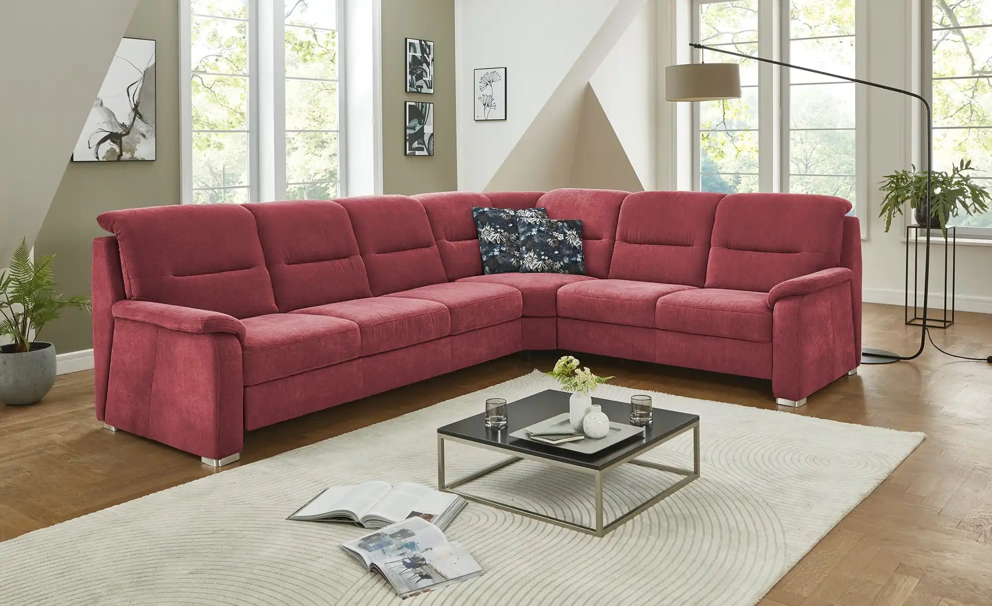 Thumbnail - meinSofa Ecksofa  Vera ¦ rot ¦ Maße (cm): H: 92 Polstermöbel > Sofas > Ecksofas - Höffner