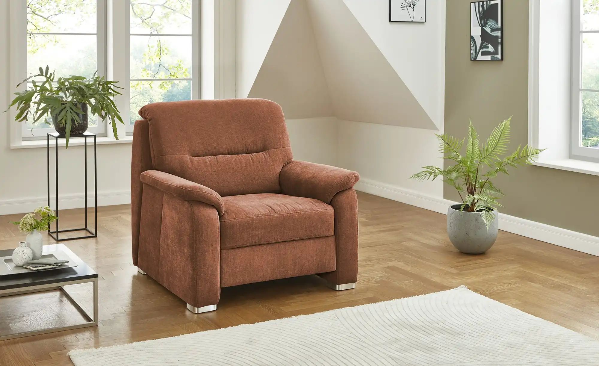 meinSofa Sessel  Vera ¦ orange ¦ Maße (cm): B: 100 H: 92 T: 95 Polstermöbel günstig online kaufen