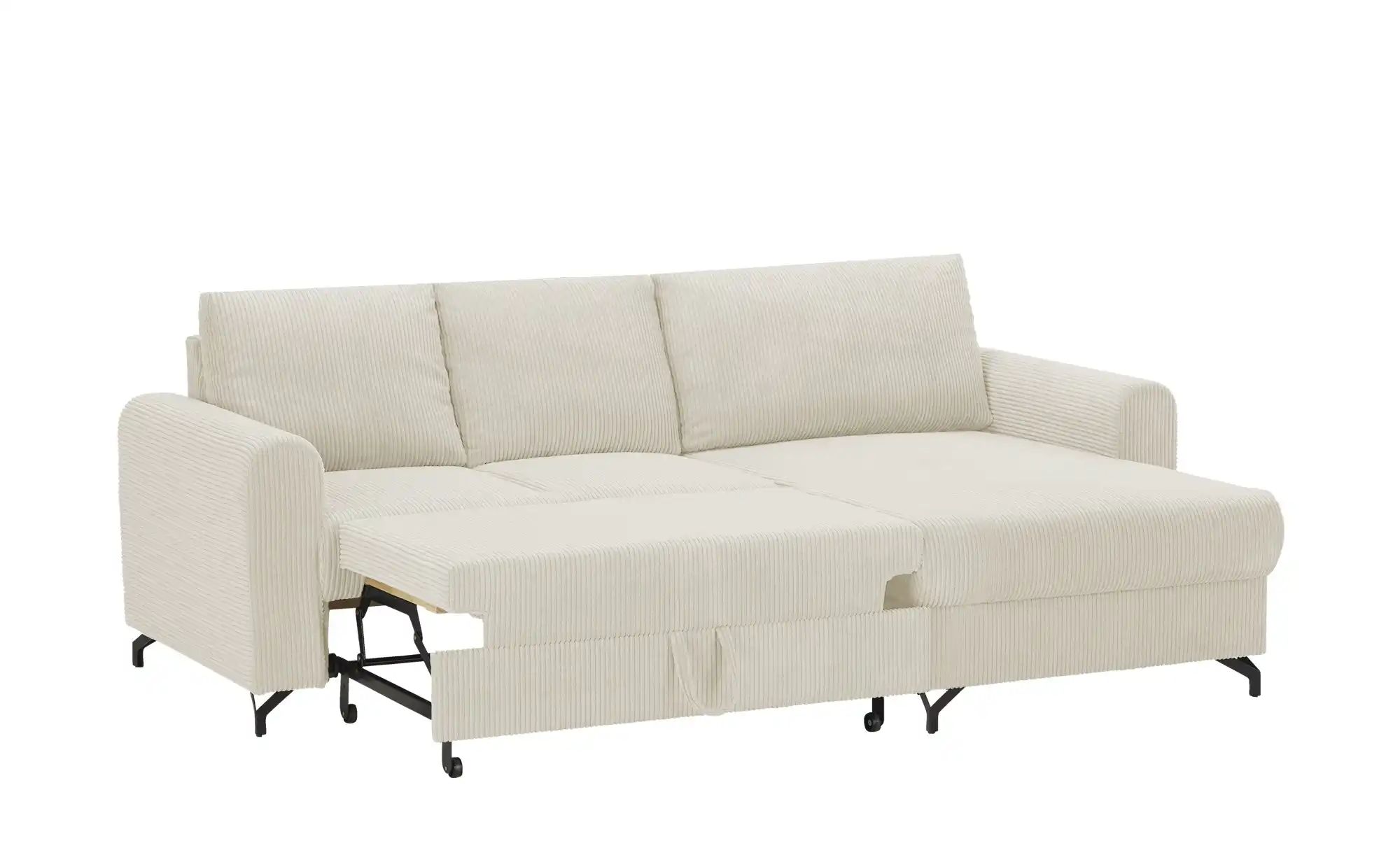 Thumbnail - uno Ecksofa Cord Latina ¦ creme ¦ Maße (cm): B: 232 H: 110 T: 156.0 Polstermöbel > Sofas > Ecksofas - Höffner