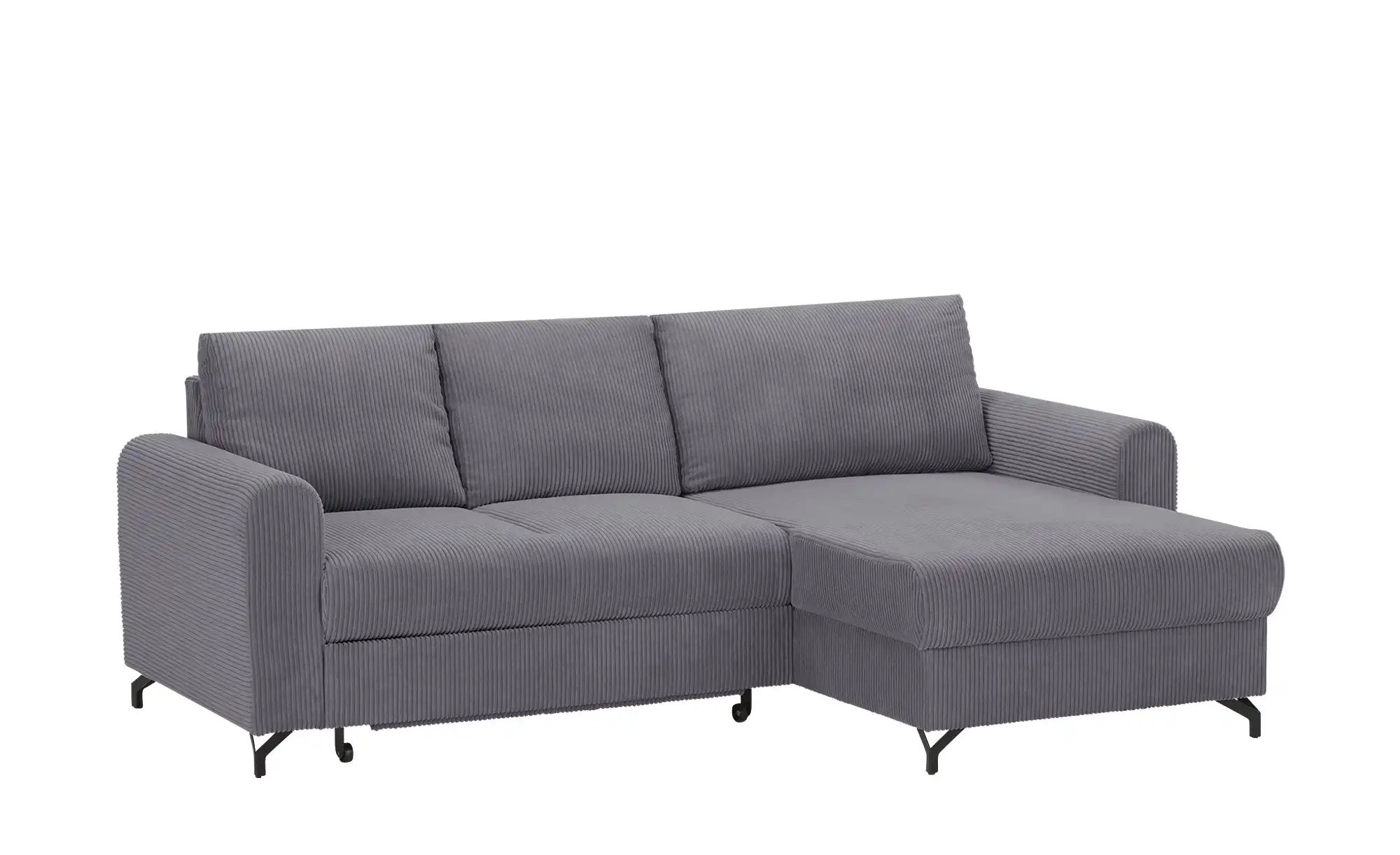 Thumbnail - uno Ecksofa Cord Latina ¦ grau ¦ Maße (cm): B: 232 H: 110 T: 156.0 Polstermöbel > Sofas > Ecksofas - Höffner