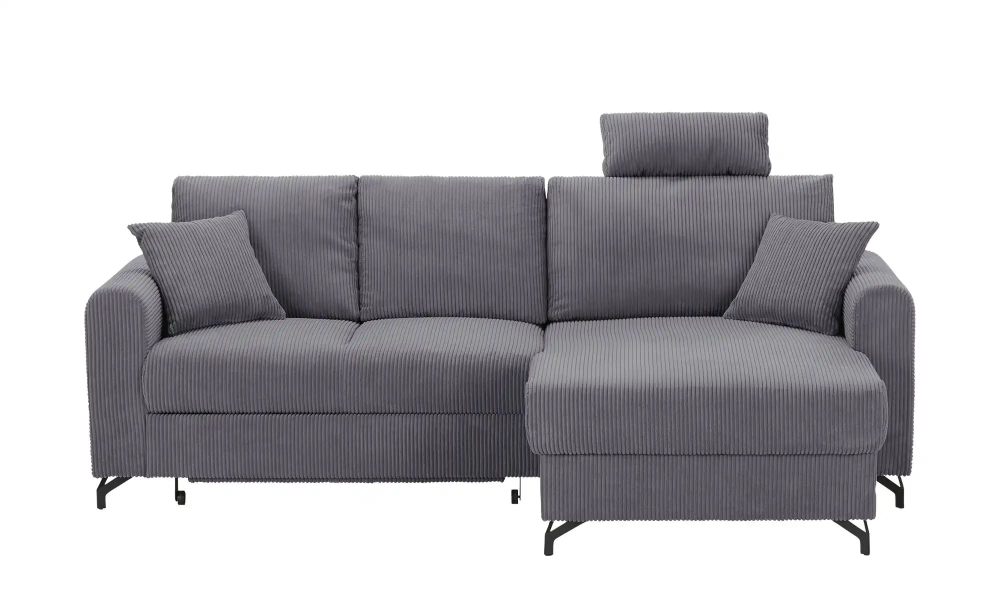 Thumbnail - uno Ecksofa Cord Latina ¦ grau ¦ Maße (cm): B: 232 H: 110 T: 156.0 Polstermöbel > Sofas > Ecksofas - Höffner