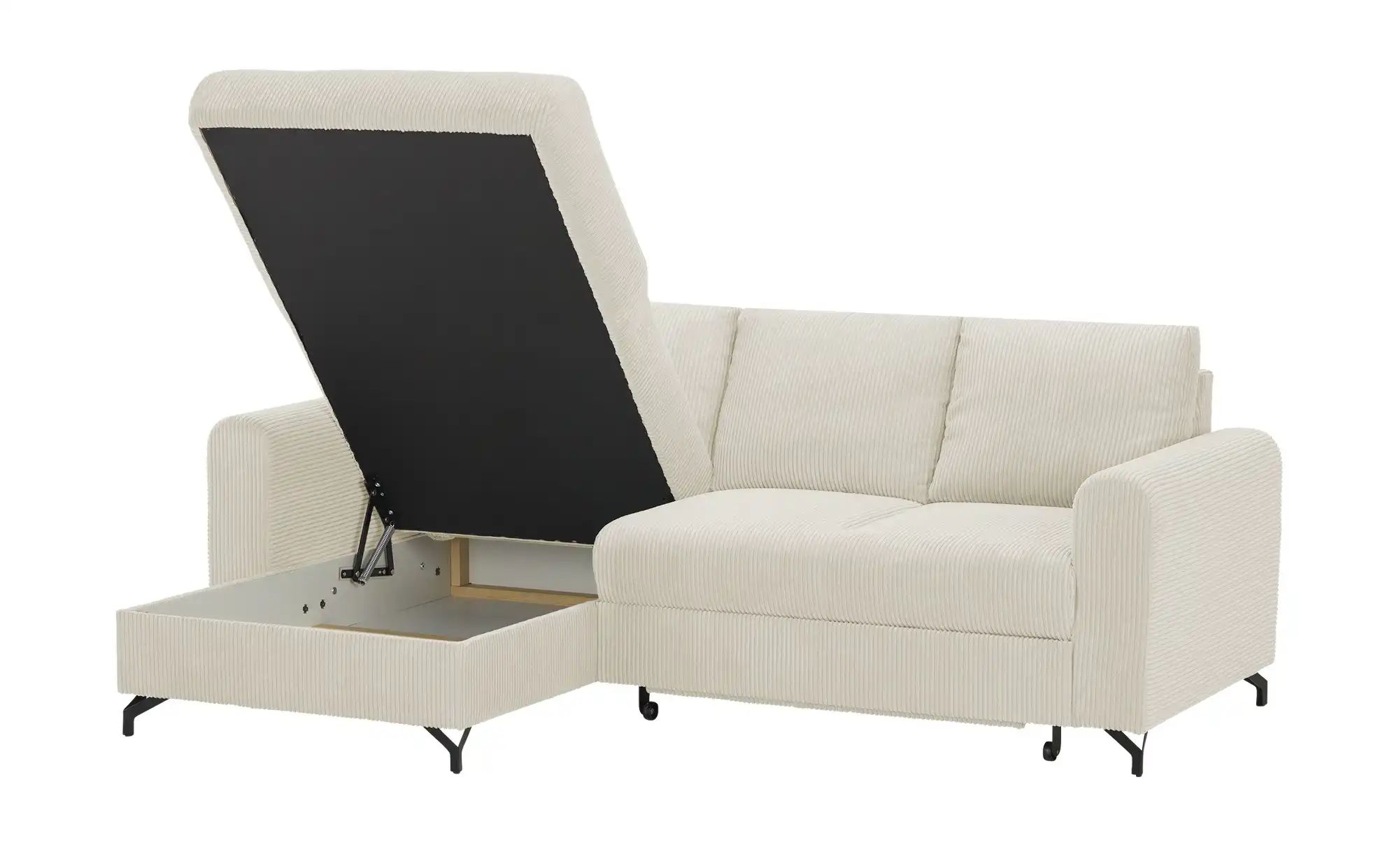Thumbnail - uno Ecksofa Cord Latina ¦ creme ¦ Maße (cm): B: 232 H: 110 T: 156.0 Polstermöbel > Sofas > Ecksofas - Höffner