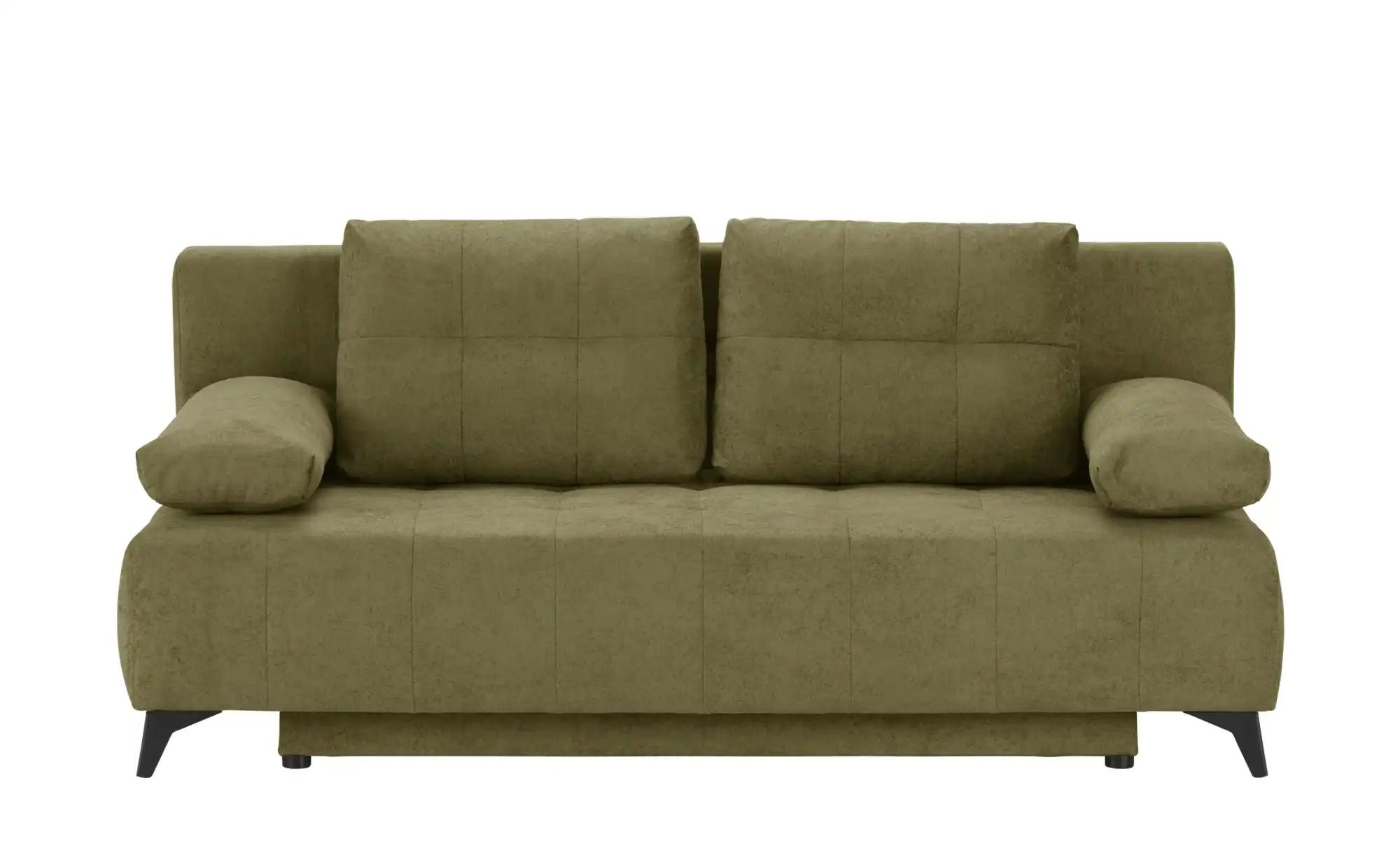 Schlafsofa  Eddy ¦ grün ¦ Maße (cm): B: 197 H: 88 T: 89 Polstermöbel > Sofa günstig online kaufen