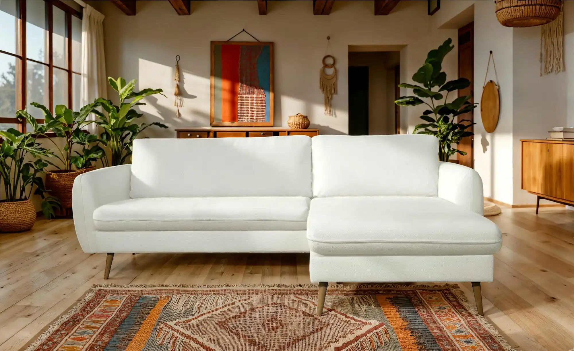 uno Ecksofa  Salma ¦ weiß ¦ Maße (cm): B: 248 H: 90 T: 152.0 Polstermöbel > günstig online kaufen