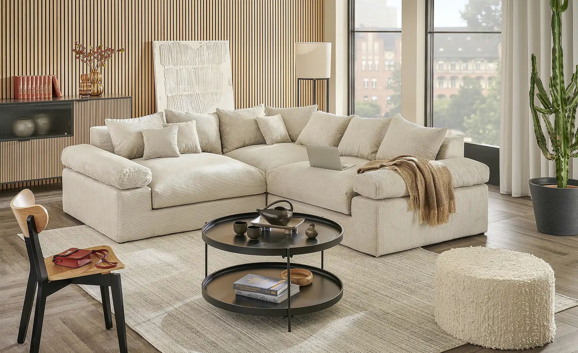 smart Ecksofa  Lionore ¦ grau ¦ Maße (cm): B: 256 H: 86 T: 256.0 Polstermöb günstig online kaufen