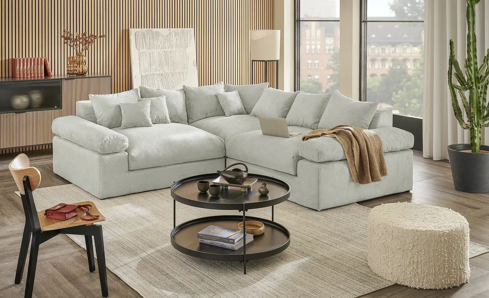 smart Ecksofa  Lionore ¦ grau ¦ Maße (cm): B: 256 H: 86 T: 256.0 Polstermöb günstig online kaufen