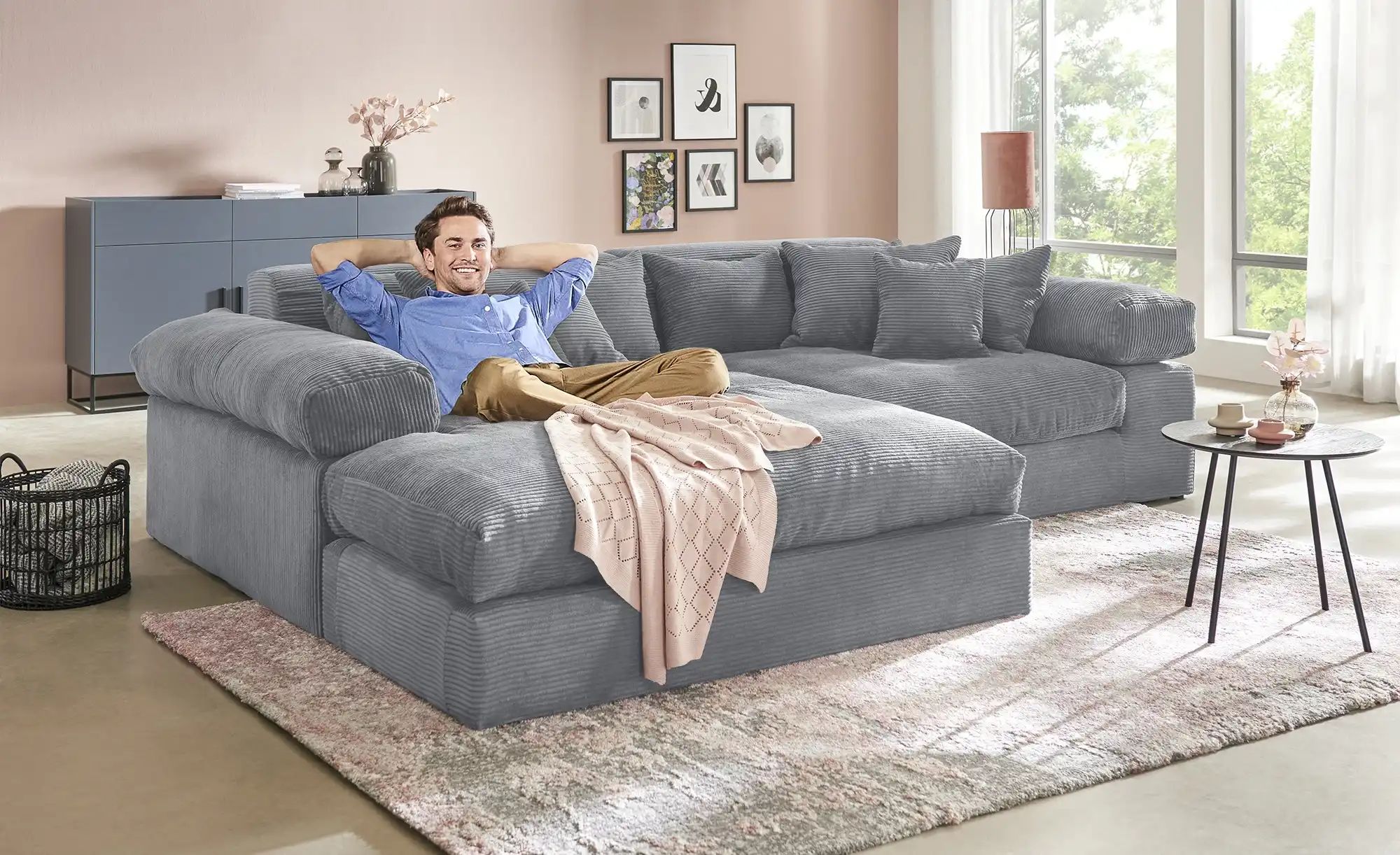 smart Ecksofa  Lianea ¦ grau ¦ Maße (cm): B: 291 H: 86 T: 208.0 Polstermöbe günstig online kaufen