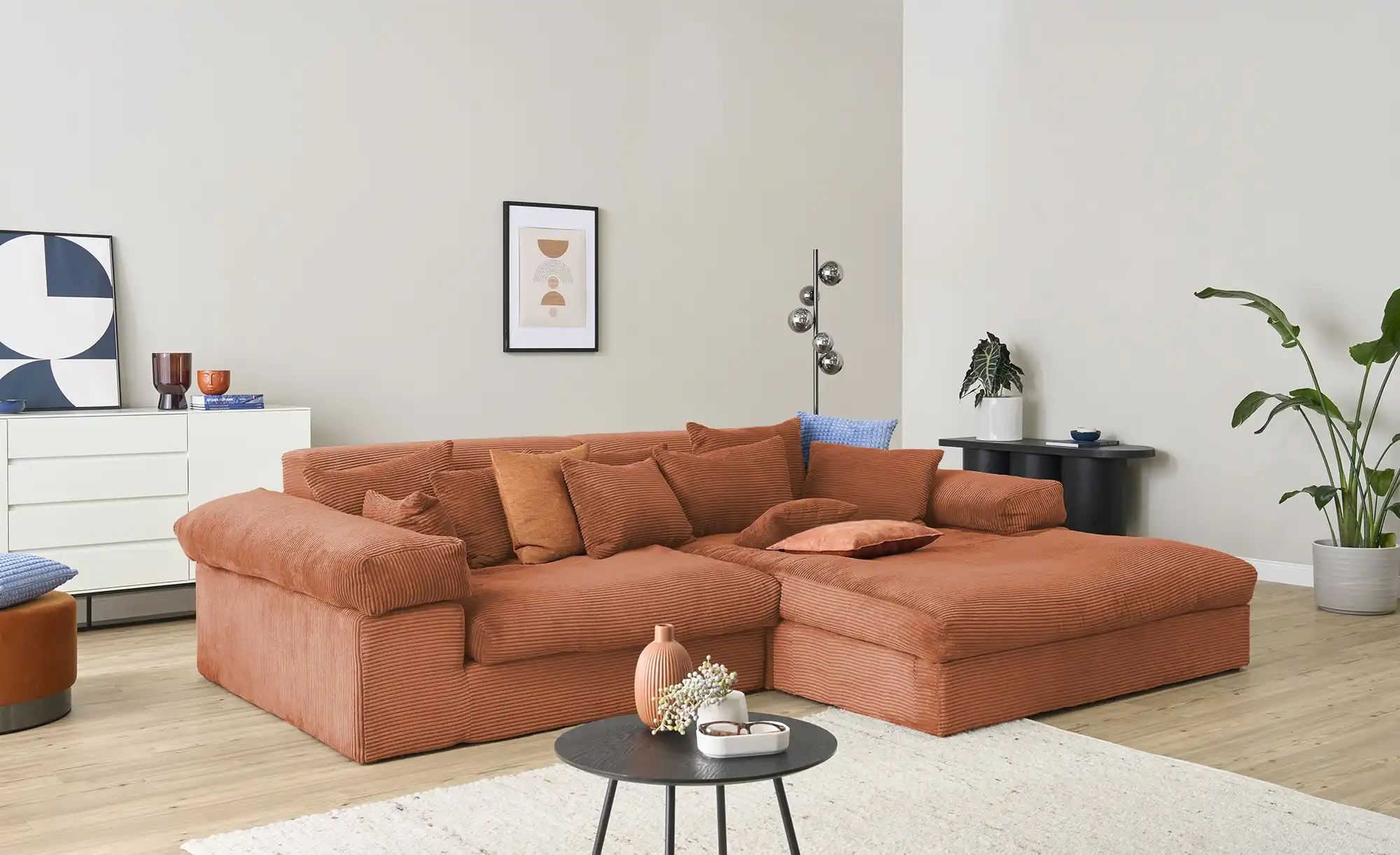 smart Ecksofa  Lianea ¦ rot ¦ Maße (cm): B: 291 H: 86 T: 208.0 Polstermöbel günstig online kaufen