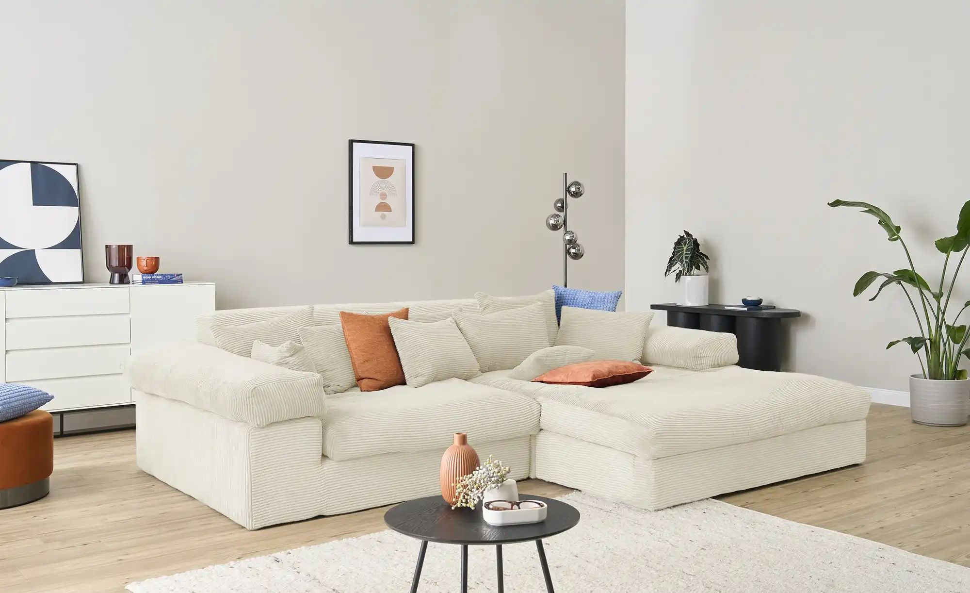 smart Ecksofa  Lianea ¦ creme ¦ Maße (cm): B: 291 H: 86 T: 208.0 Polstermöb günstig online kaufen