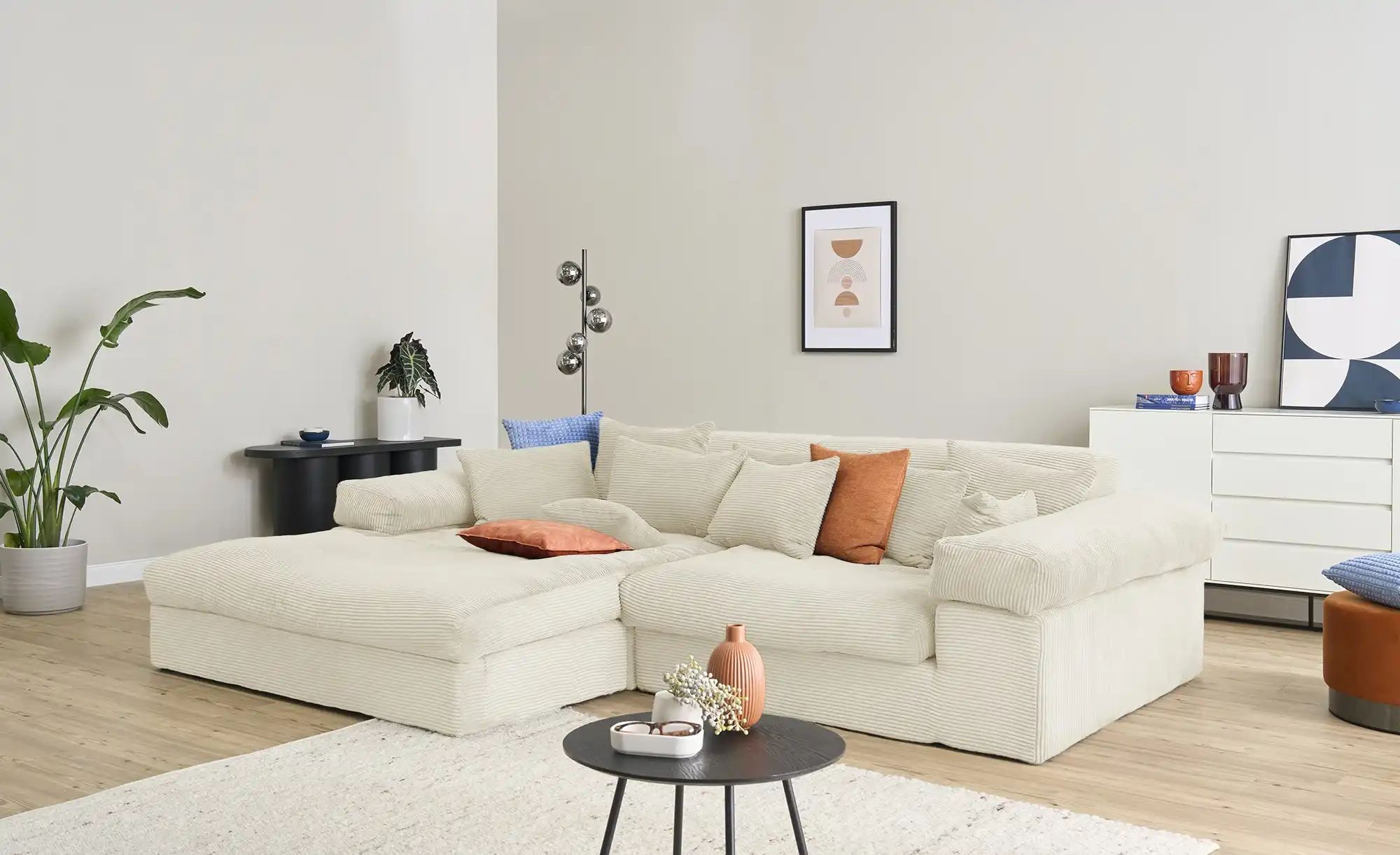 smart Ecksofa  Lianea ¦ creme ¦ Maße (cm): B: 291 H: 86 T: 208.0 Polstermöb günstig online kaufen
