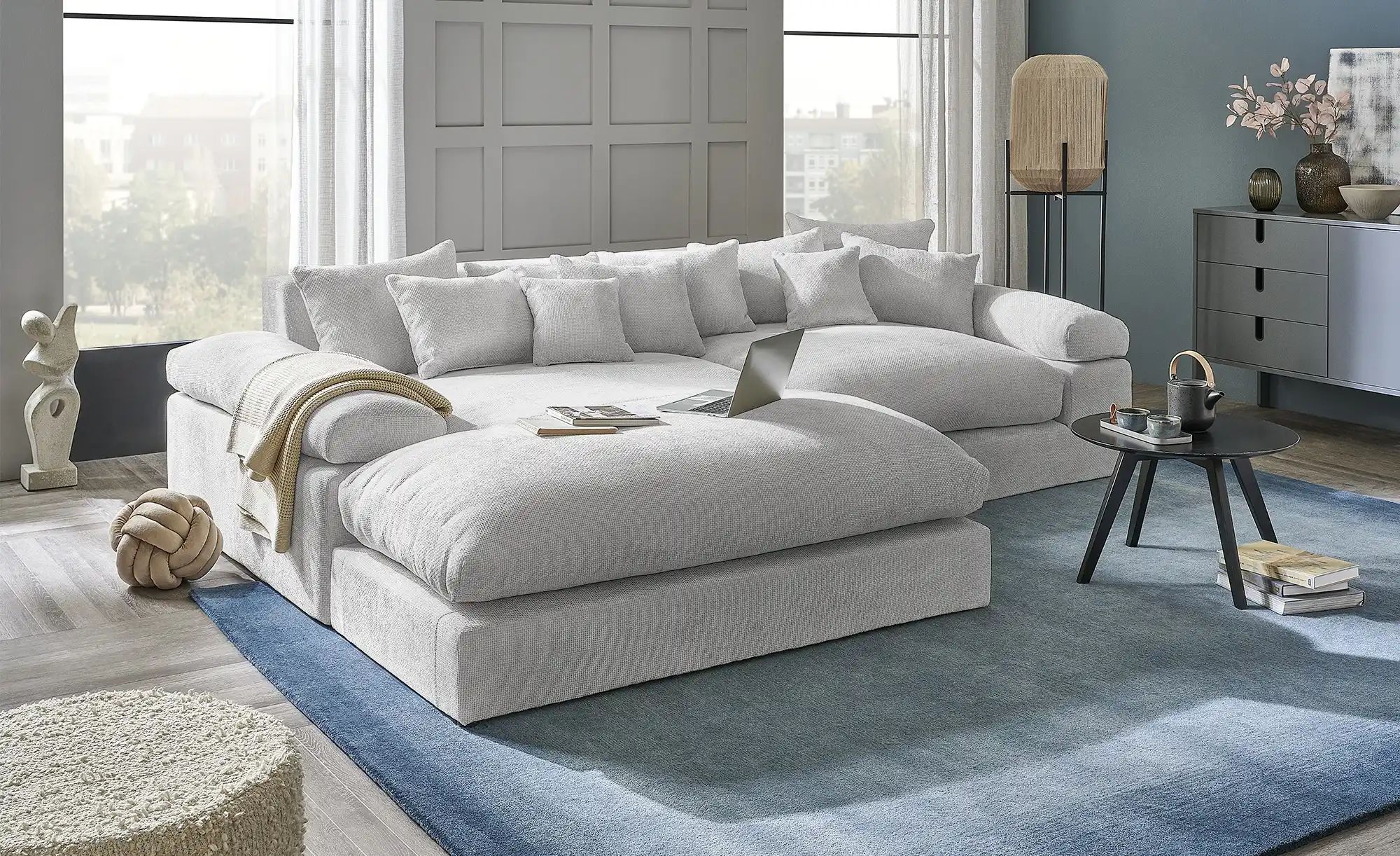 smart Ecksofa  Lianea ¦ grau ¦ Maße (cm): B: 291 H: 86 T: 208.0 Polstermöbe günstig online kaufen