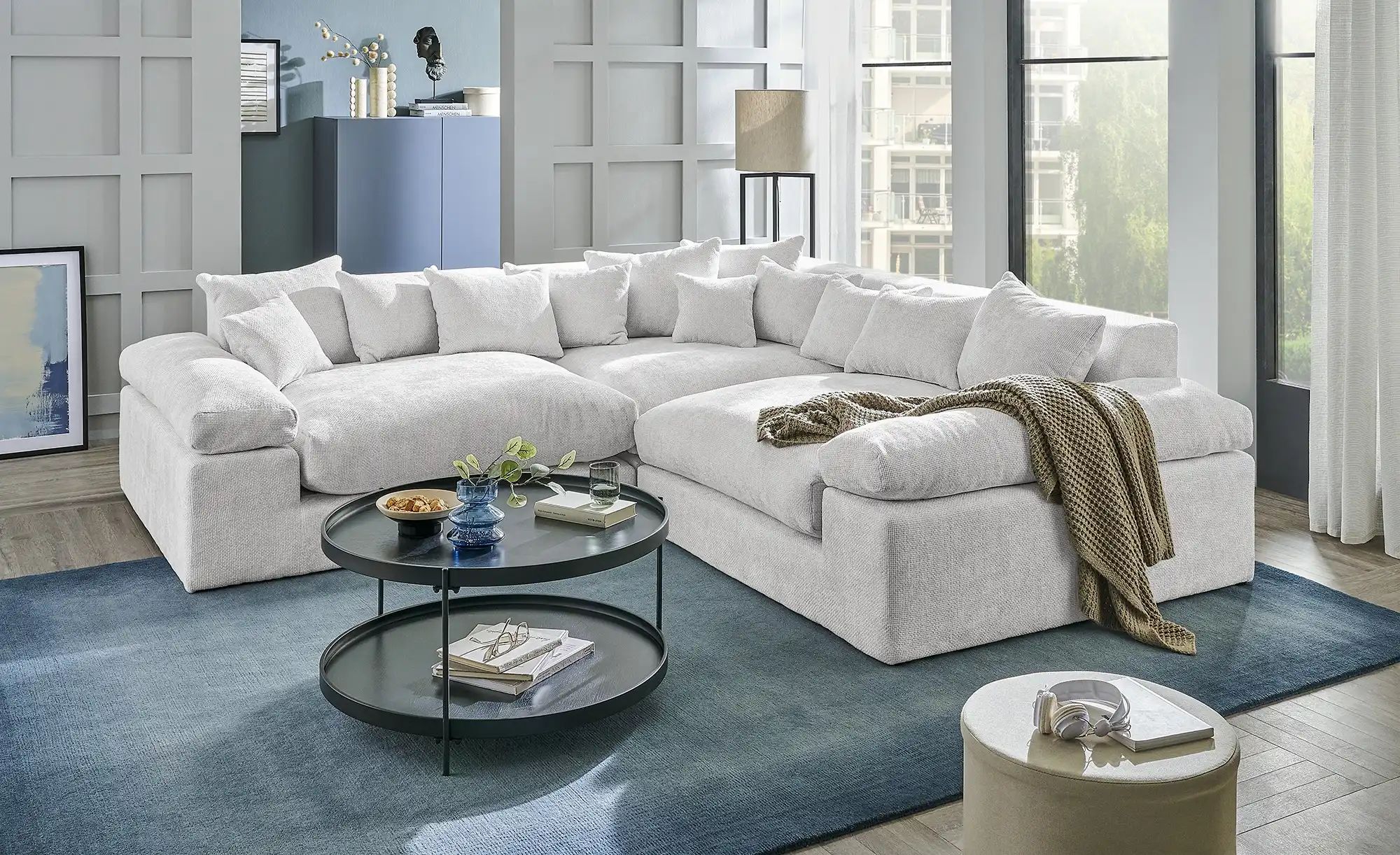 Thumbnail - smart Ecksofa Lianea ¦ silber ¦ Maße (cm): B: 278 H: 86 T: 278.0 Polstermöbel > Sofas > Ecksofas - Höffner