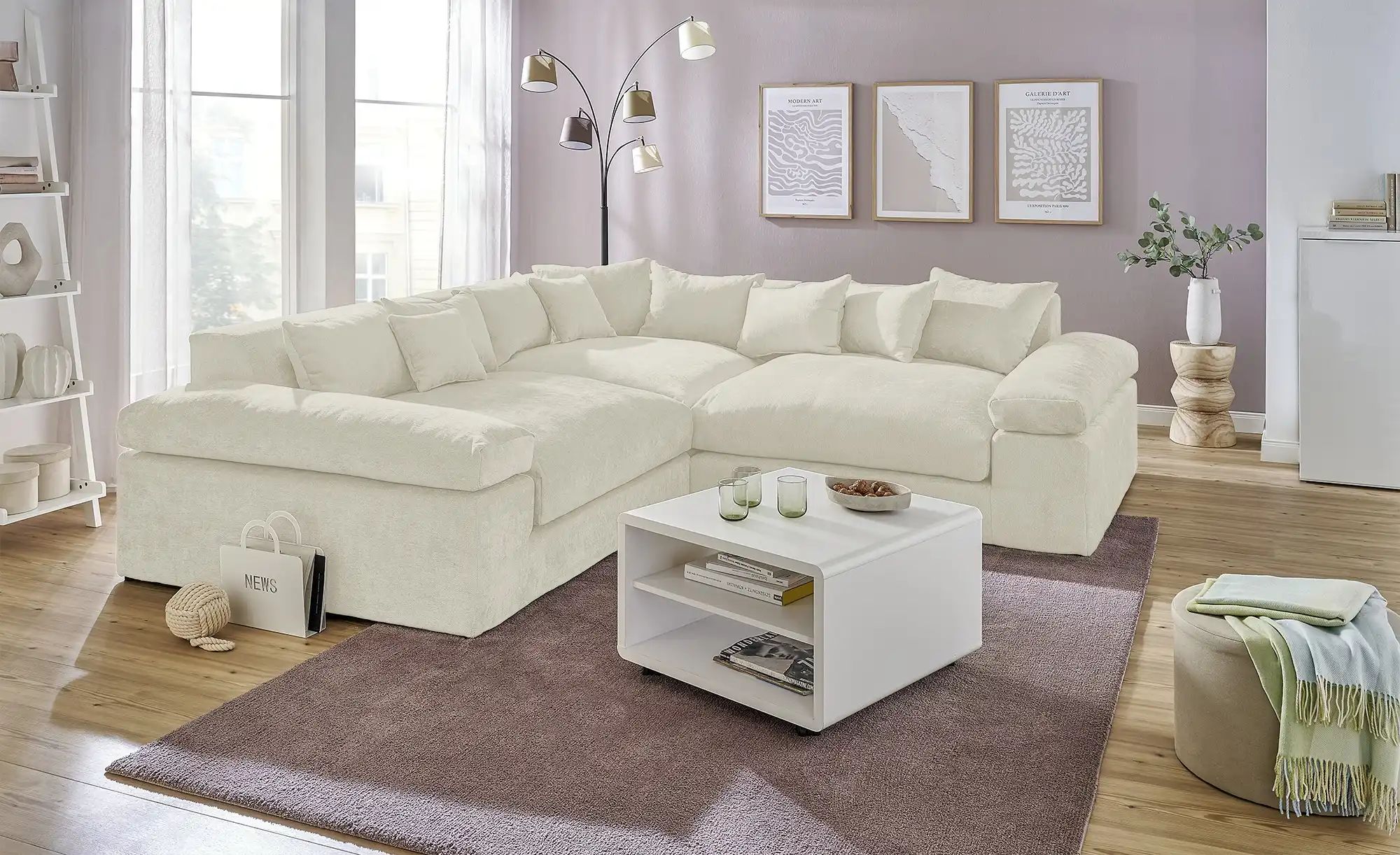smart Ecksofa  Lianea ¦ creme ¦ Maße (cm): B: 278 H: 86 T: 278.0 Polstermöb günstig online kaufen