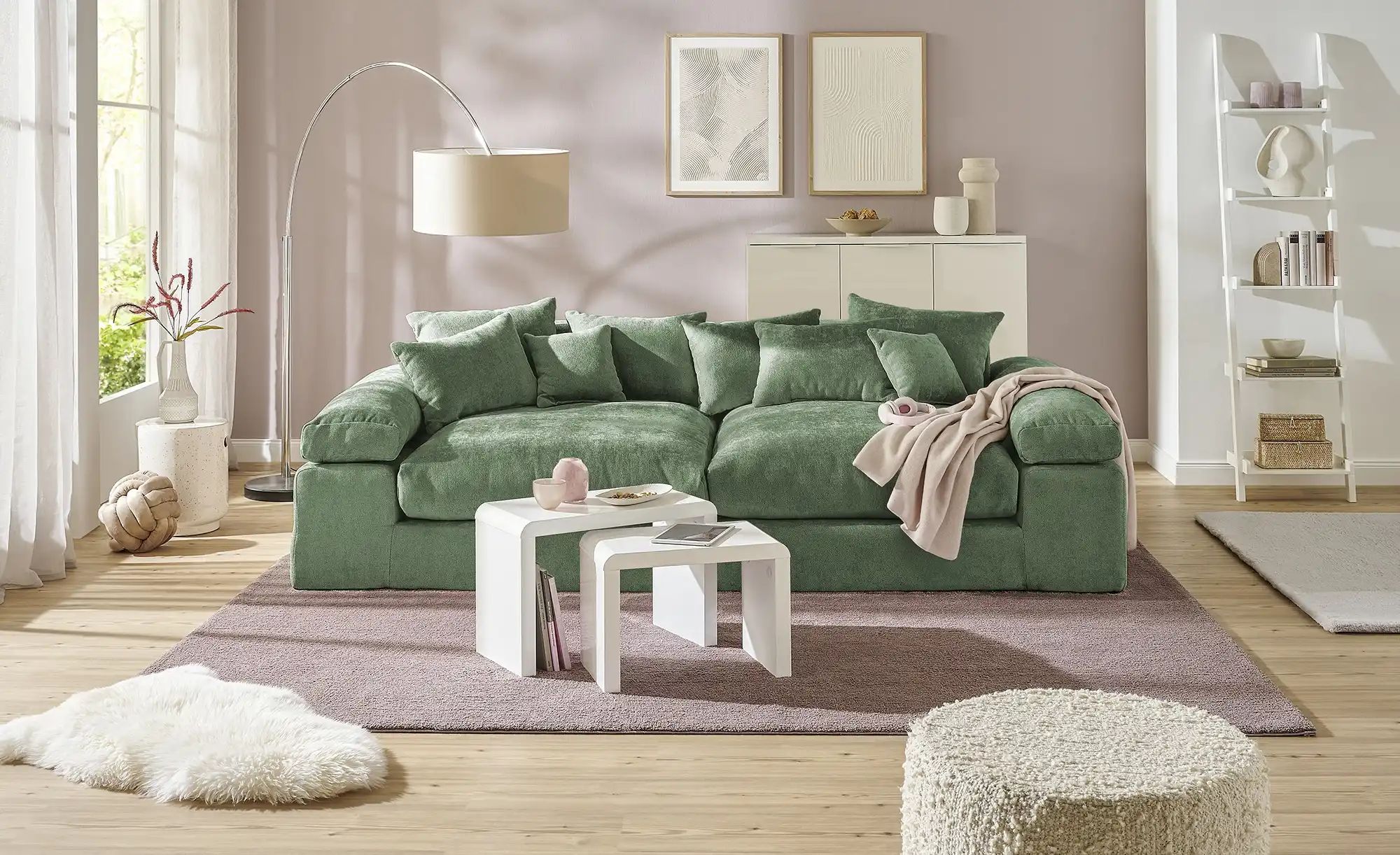smart Big Sofa  Lianea ¦ grün ¦ Maße (cm): B: 260 H: 86 T: 133.0 Polstermöb günstig online kaufen