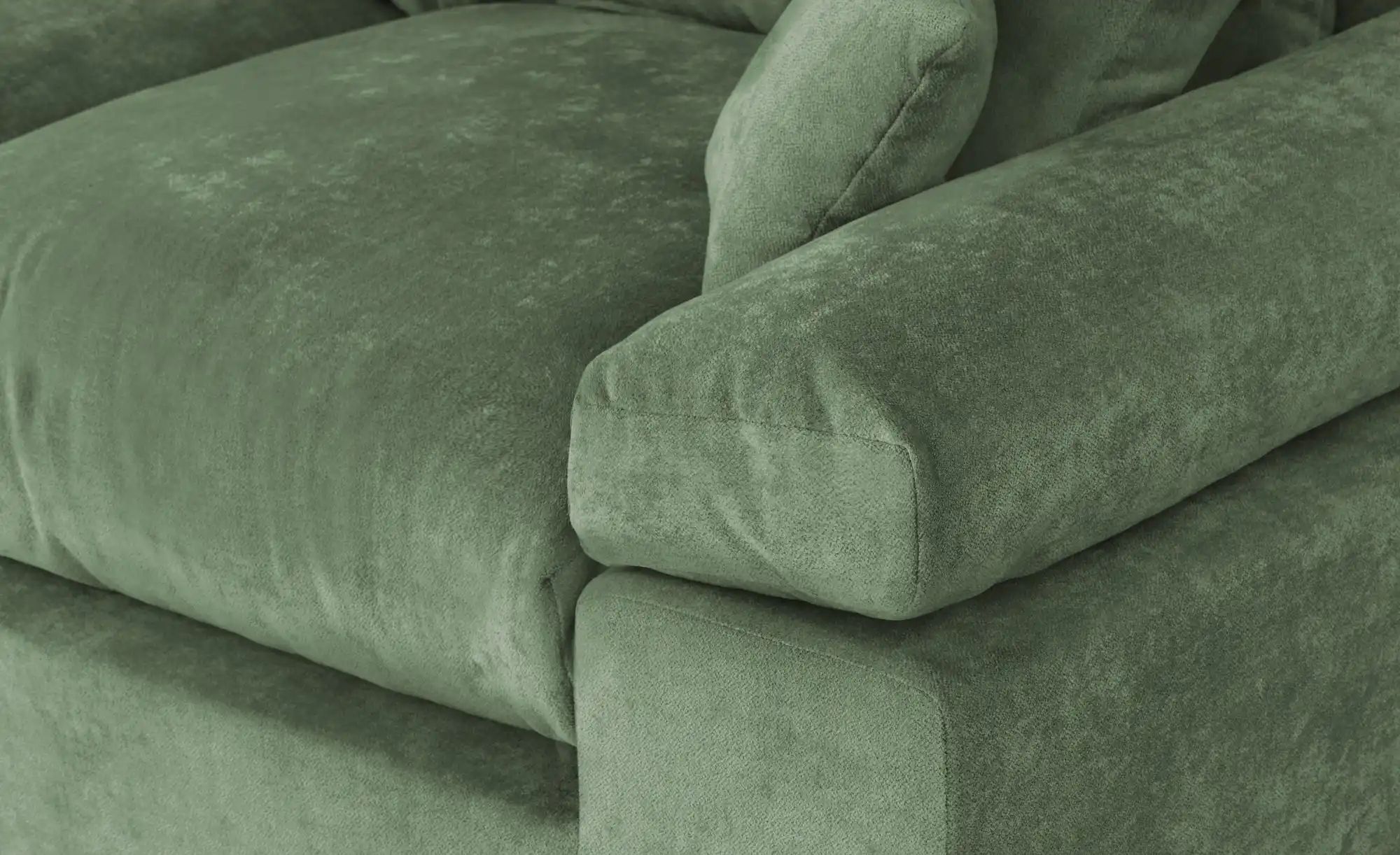 Thumbnail - smart Big Sofa im modernem Cord Lianea ¦ grün ¦ Maße (cm): B: 260 H: 86 T: 133.0 Polstermöbel > Sofas > 2-Sitzer - Höffn...