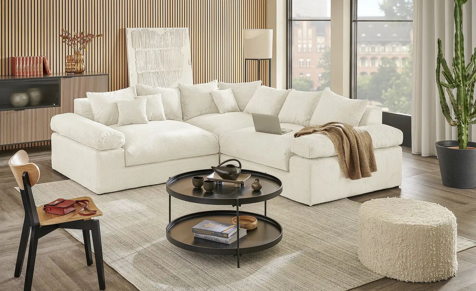 smart Ecksofa  Lionore ¦ creme ¦ Maße (cm): B: 256 H: 86 T: 256.0 Polstermö günstig online kaufen