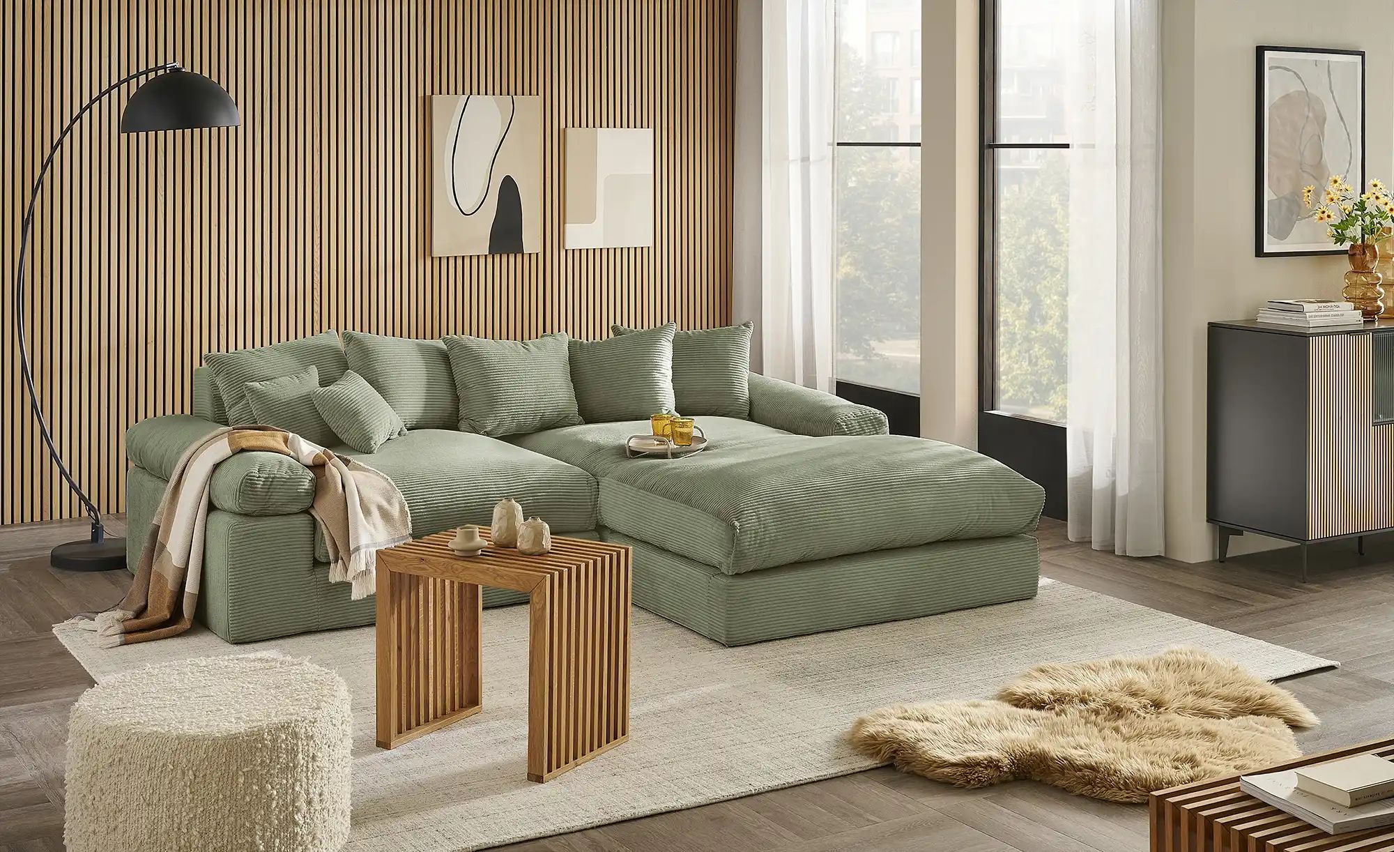 smart Ecksofa  Lionore ¦ grün ¦ Maße (cm): B: 265 H: 86 T: 203.0 Polstermöb günstig online kaufen