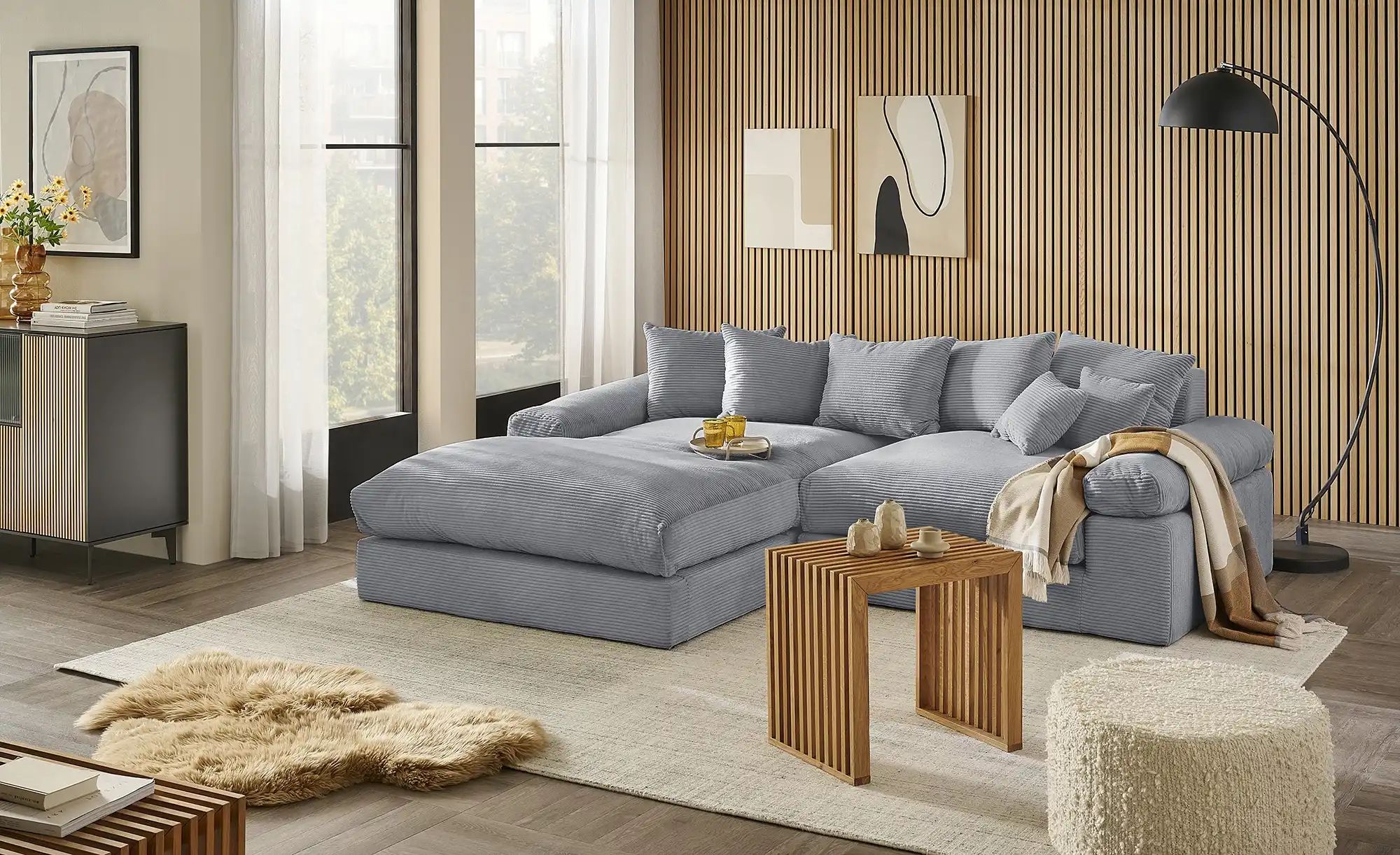 Thumbnail - smart Ecksofa  Lionore ¦ grau ¦ Maße (cm): B: 265 H: 86 T: 203.0 Polstermöbel > Sofas > 3-Sitzer - Höffner