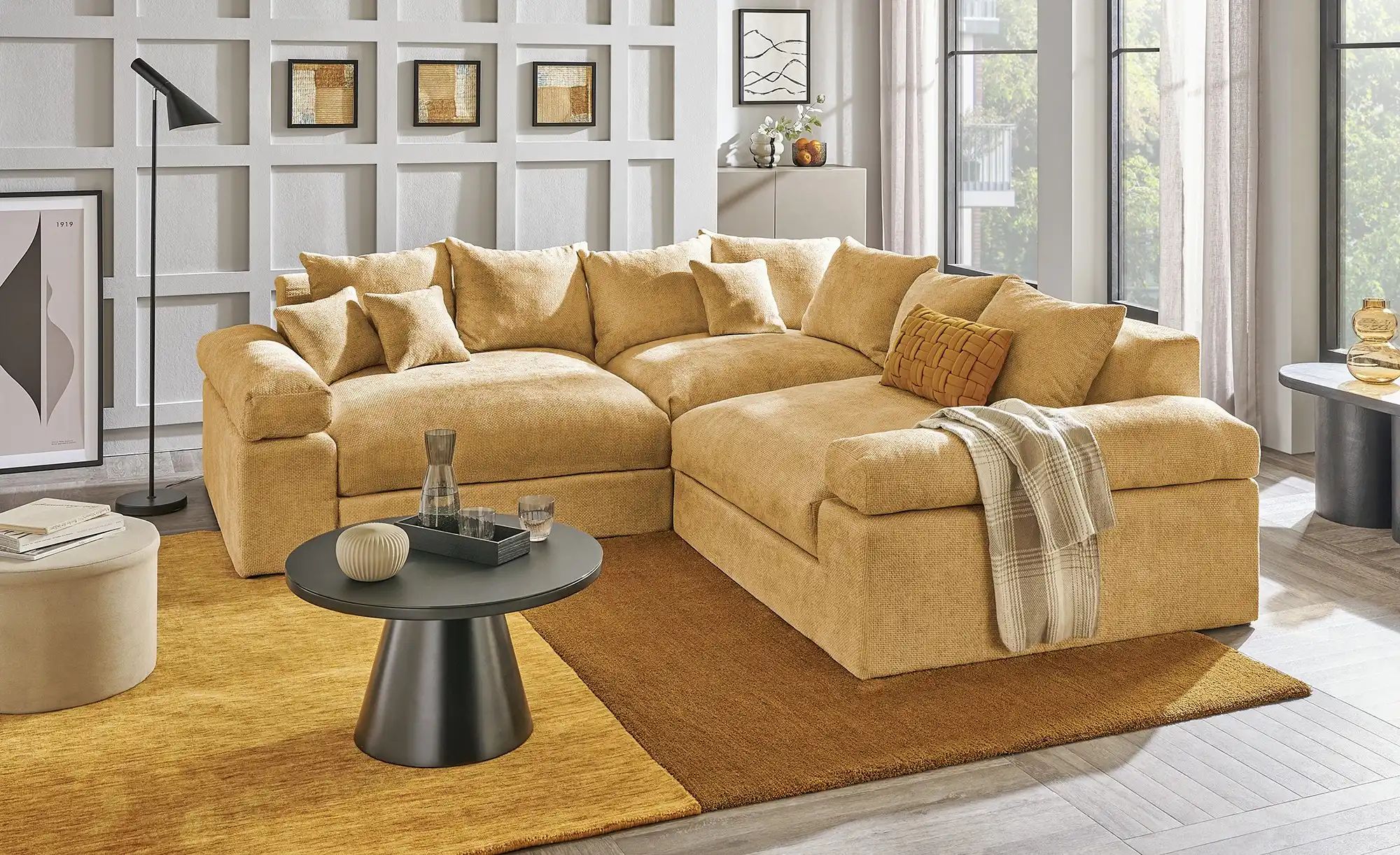 Thumbnail - smart Ecksofa Lionore ¦ gelb ¦ Maße (cm): B: 256 H: 86 T: 256.0 Polstermöbel > Sofas > Ecksofas - Höffner