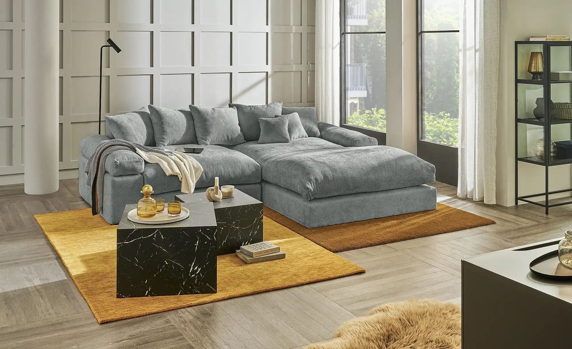 smart Ecksofa  Lionore ¦ grau ¦ Maße (cm): B: 265 H: 86 T: 203.0 Polstermöb günstig online kaufen