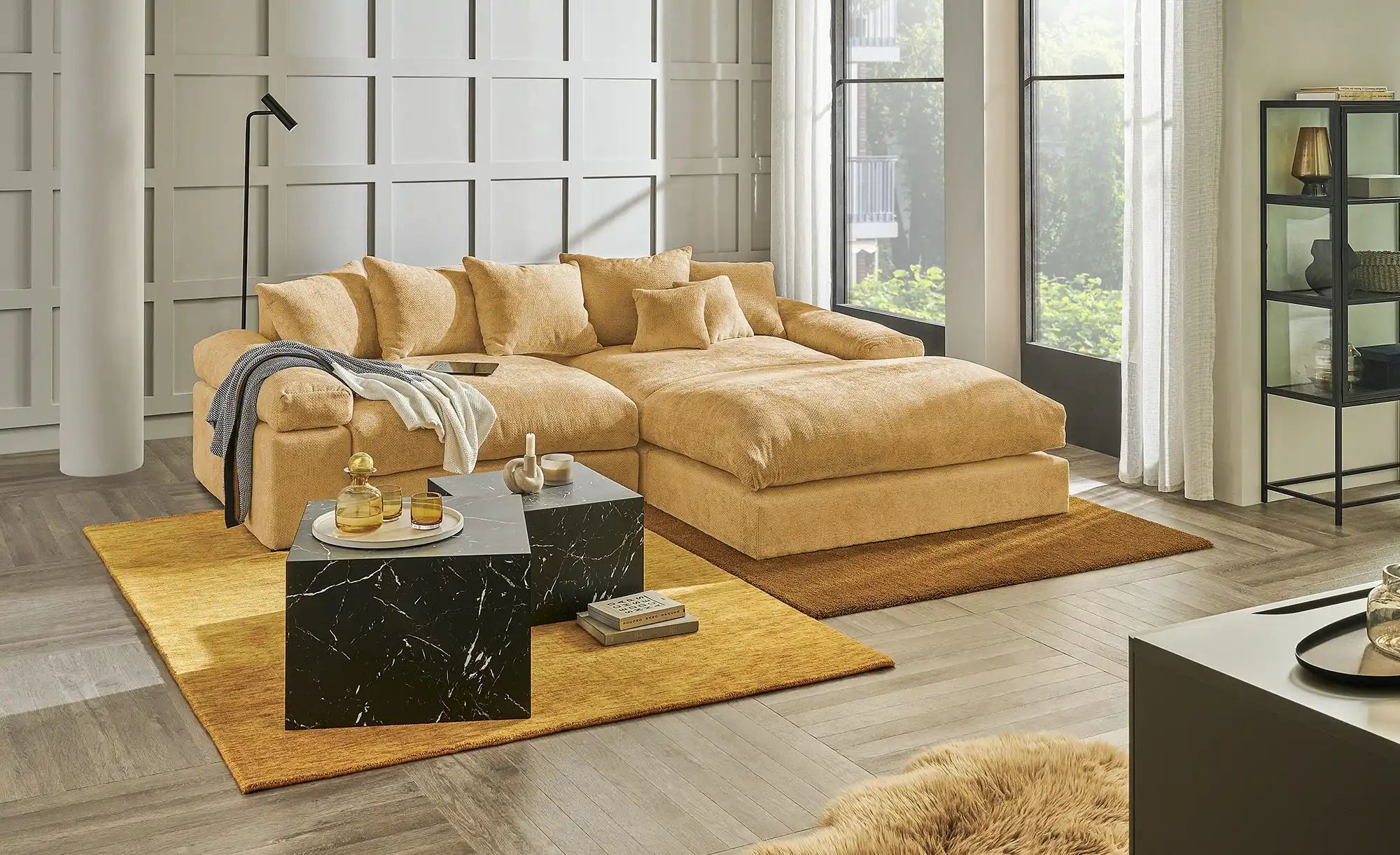 Thumbnail - smart Ecksofa  Lionore ¦ gelb ¦ Maße (cm): B: 265 H: 86 T: 203.0 Polstermöbel > Sofas > 3-Sitzer - Höffner