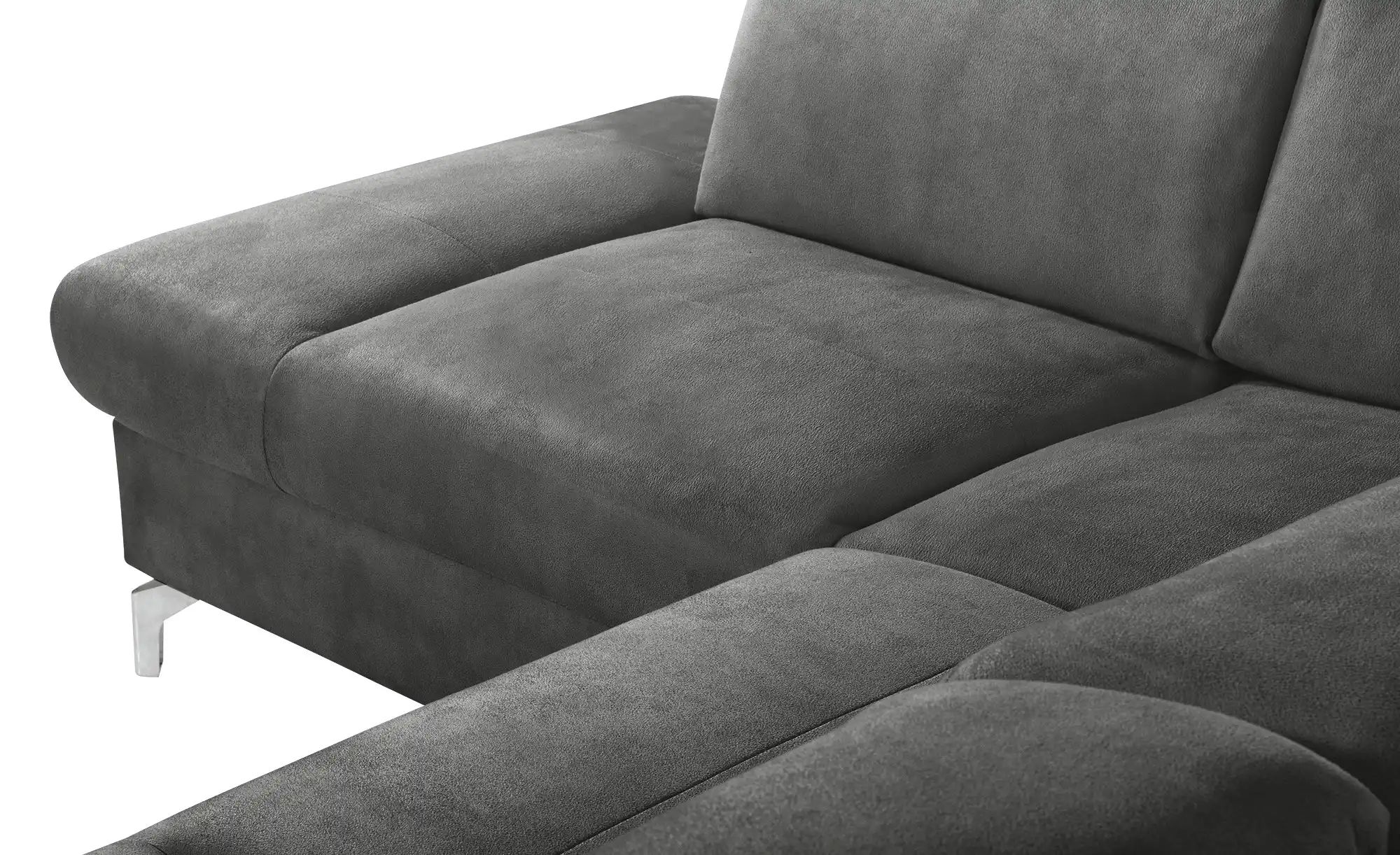 Thumbnail - uno Wohnlandschaft Wildleder-Optik Basel ¦ grau ¦ Maße (cm): B: 304 H: 100 T: 200.0 Polstermöbel > Sofas > Wohnlandschaf...