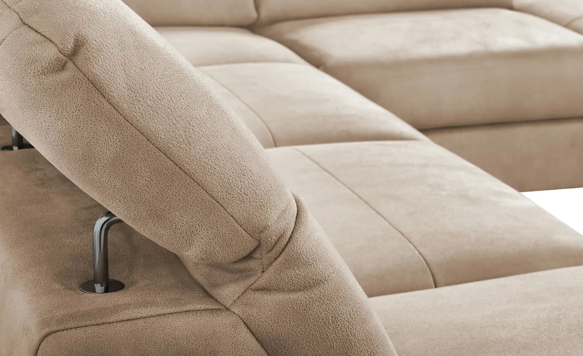 Thumbnail - uno Wohnlandschaft Wildleder-Optik Basel ¦ beige ¦ Maße (cm): B: 304 H: 100 T: 200.0 Polstermöbel > Sofas > Wohnlandscha...