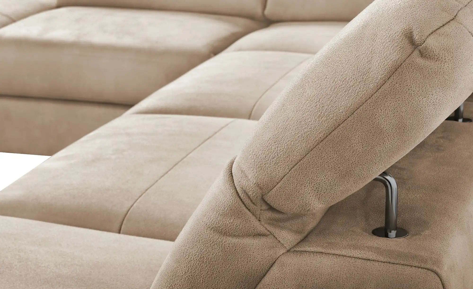 Thumbnail - uno Wohnlandschaft Wildleder-Optik Basel ¦ beige ¦ Maße (cm): B: 304 H: 100 T: 200.0 Polstermöbel > Sofas > Wohnlandscha...