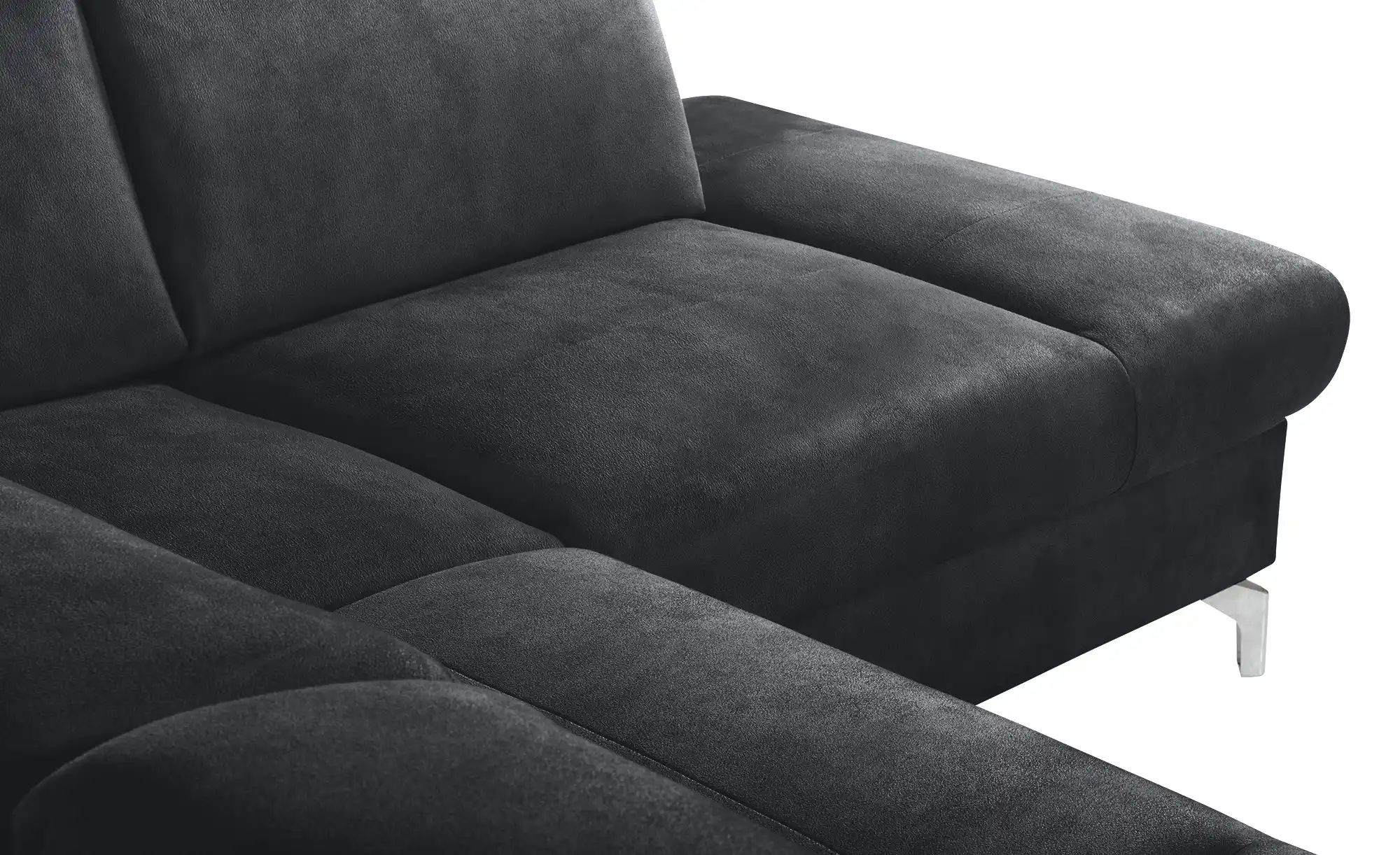 Thumbnail - uno Wohnlandschaft Wildleder-Optik Basel ¦ schwarz ¦ Maße (cm): B: 304 H: 100 T: 200.0 Polstermöbel > Sofas > Wohnlandsc...
