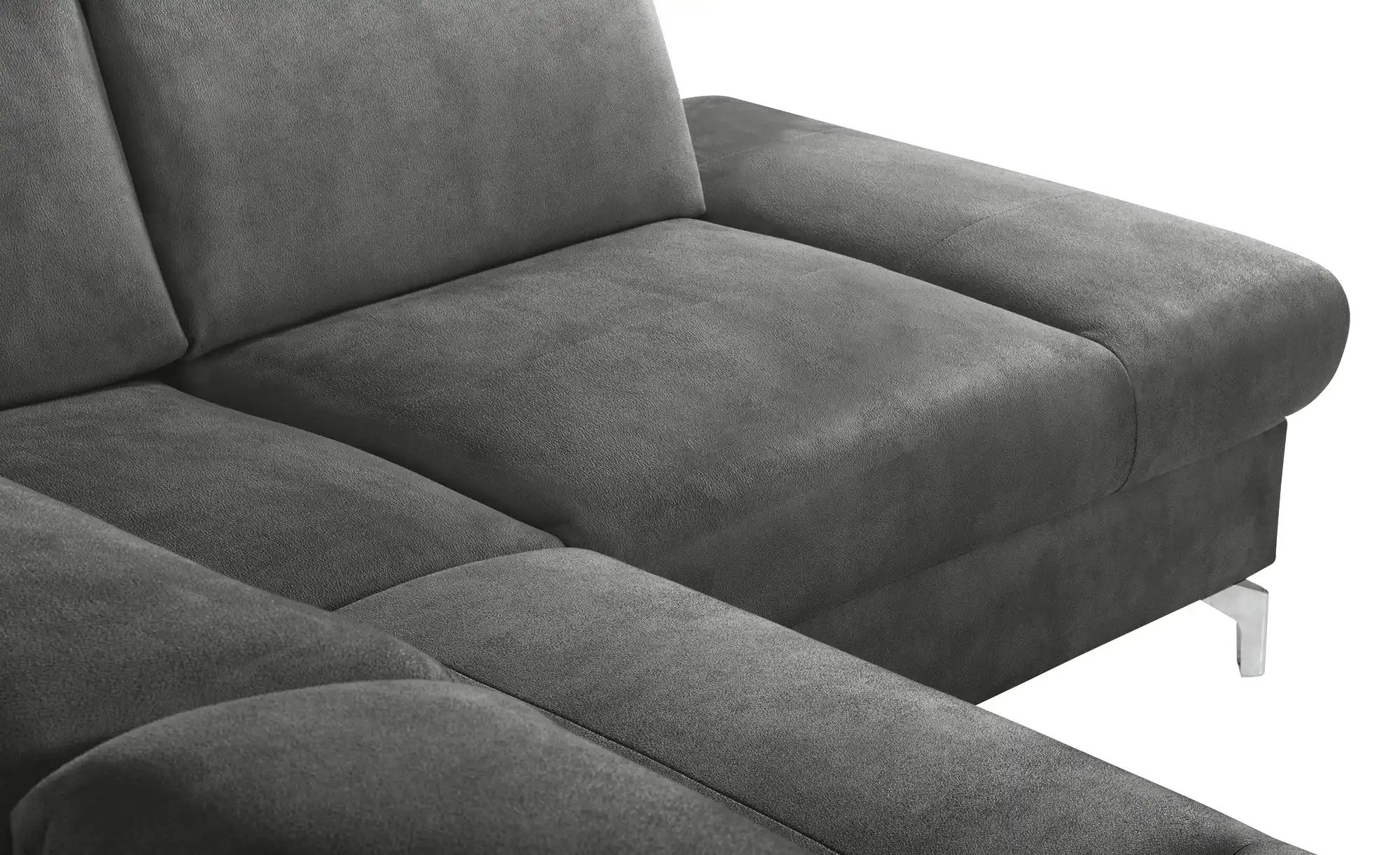 Thumbnail - uno Wohnlandschaft Wildleder-Optik Basel ¦ grau ¦ Maße (cm): B: 304 H: 100 T: 200.0 Polstermöbel > Sofas > Wohnlandschaf...