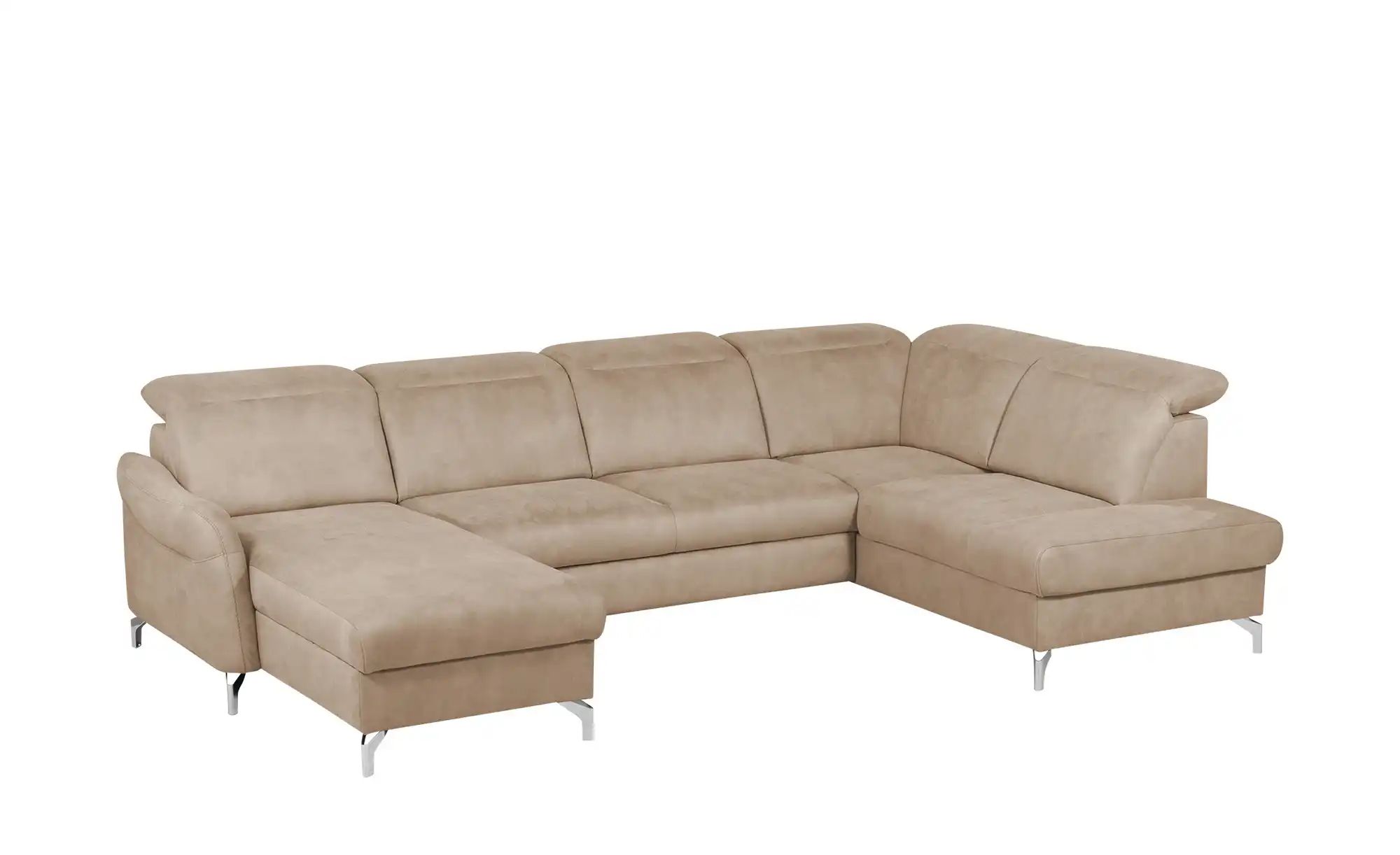uno Wohnlandschaft Wildleder-Optik Basel ¦ beige ¦ Maße (cm): B: 304 H: 100 günstig online kaufen