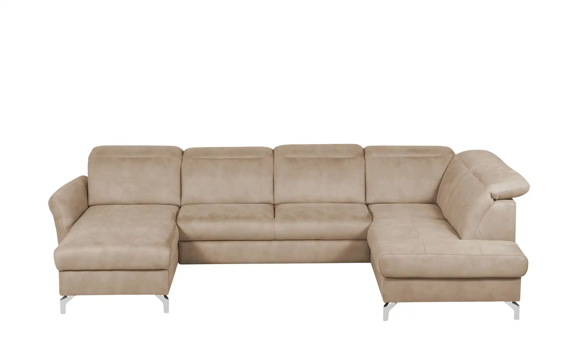 uno Wohnlandschaft Wildleder-Optik Basel ¦ beige ¦ Maße (cm): B: 304 H: 100 günstig online kaufen