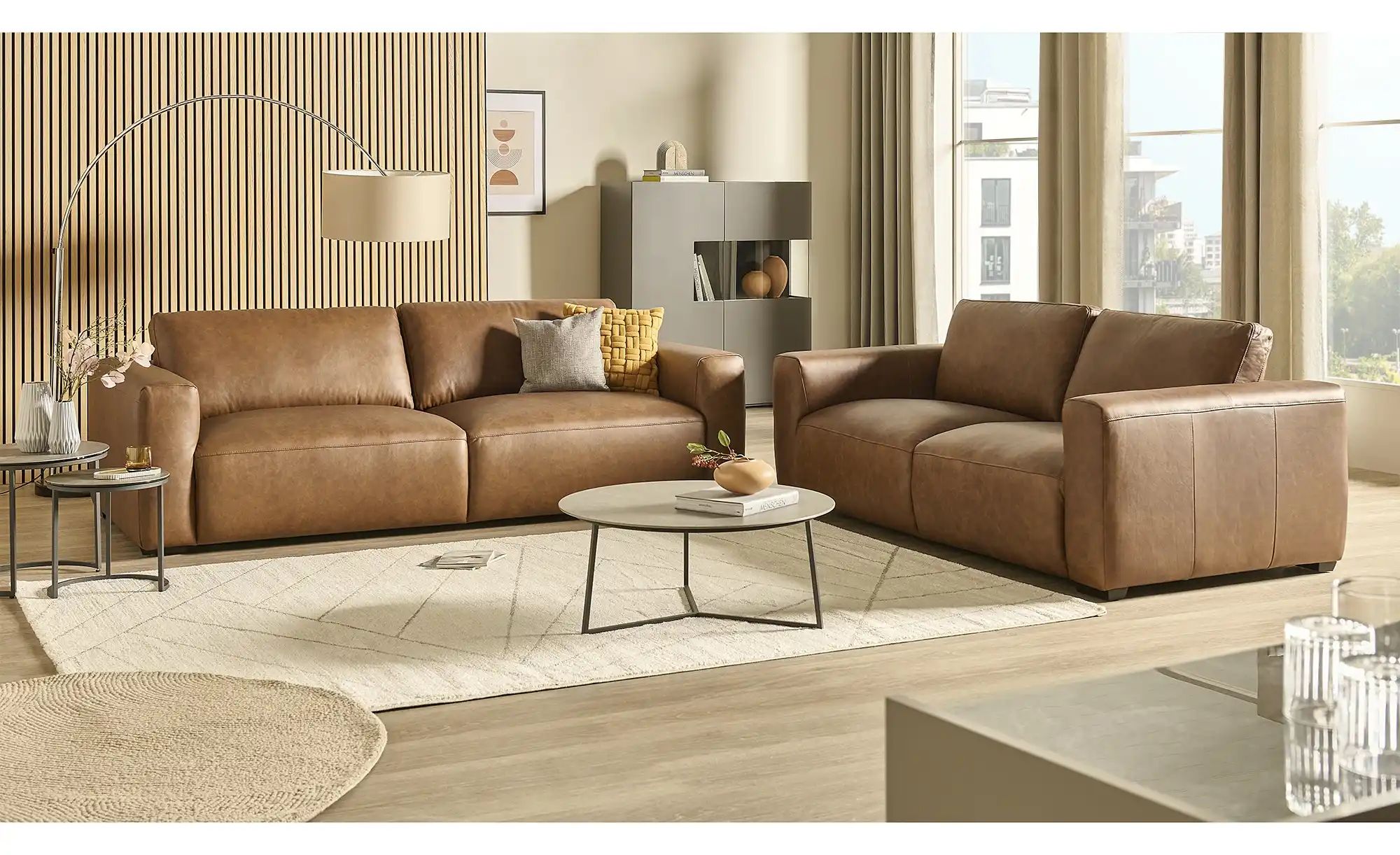 Thumbnail - uno Einzelsofa Derby ¦ braun ¦ Maße (cm): B: 208 H: 82 T: 108.0 Polstermöbel > Sofas > 2-Sitzer - Höffner