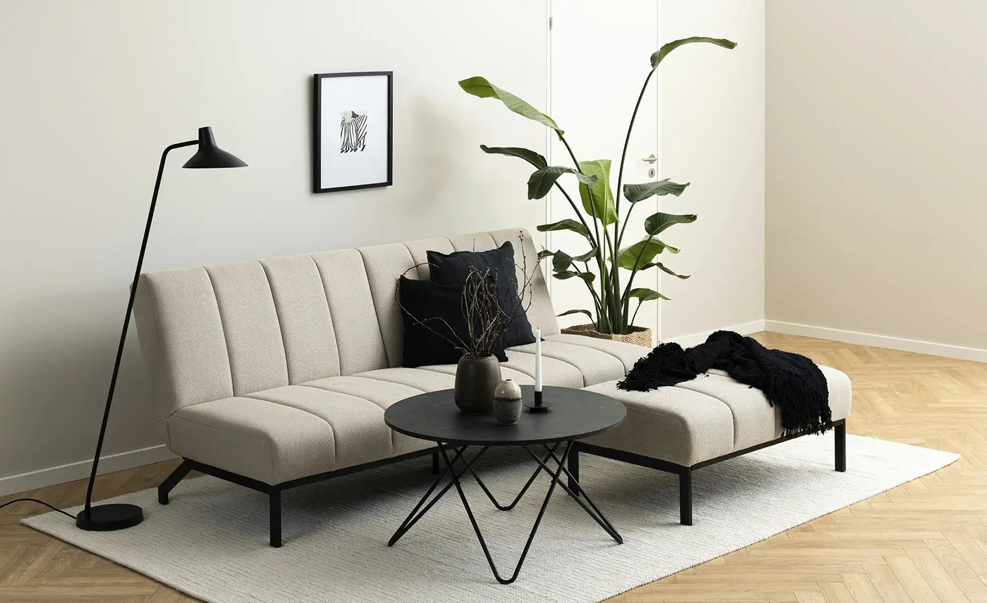 Einzelsofa  Caix ¦ beige ¦ Maße (cm): B: 198 H: 87 T: 95.0 Polstermöbel > S günstig online kaufen