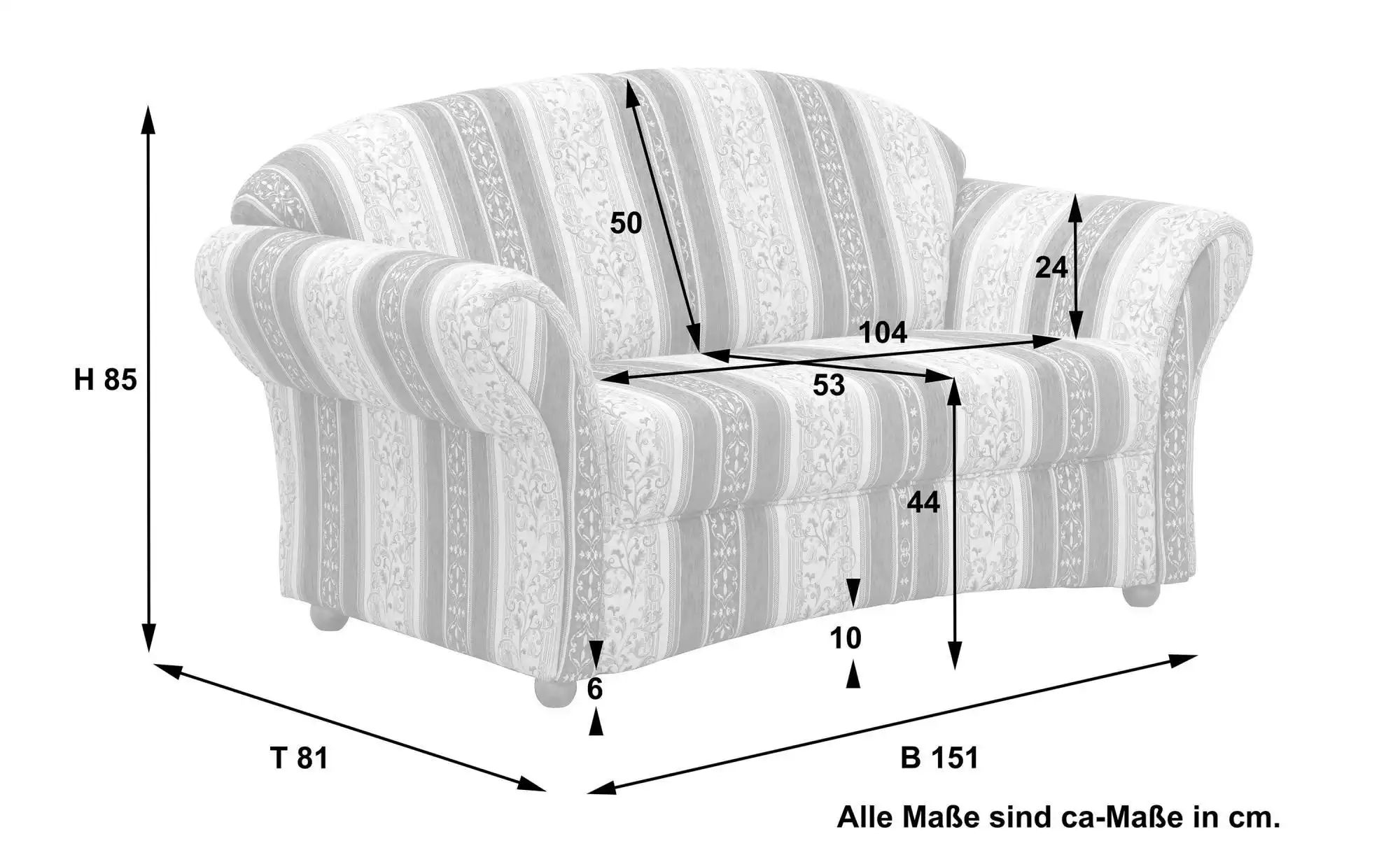 Max Winzer Einzelsofa  Corona ¦ braun ¦ Maße (cm): B: 151 H: 83 Polstermöbe günstig online kaufen