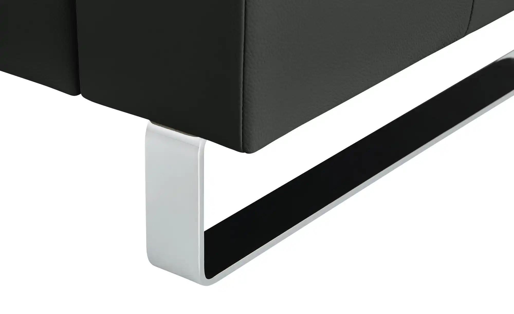 Max Schelling Ledersofa mit Kufengestell Maximum ¦ schwarz ¦ Maße (cm): B: günstig online kaufen