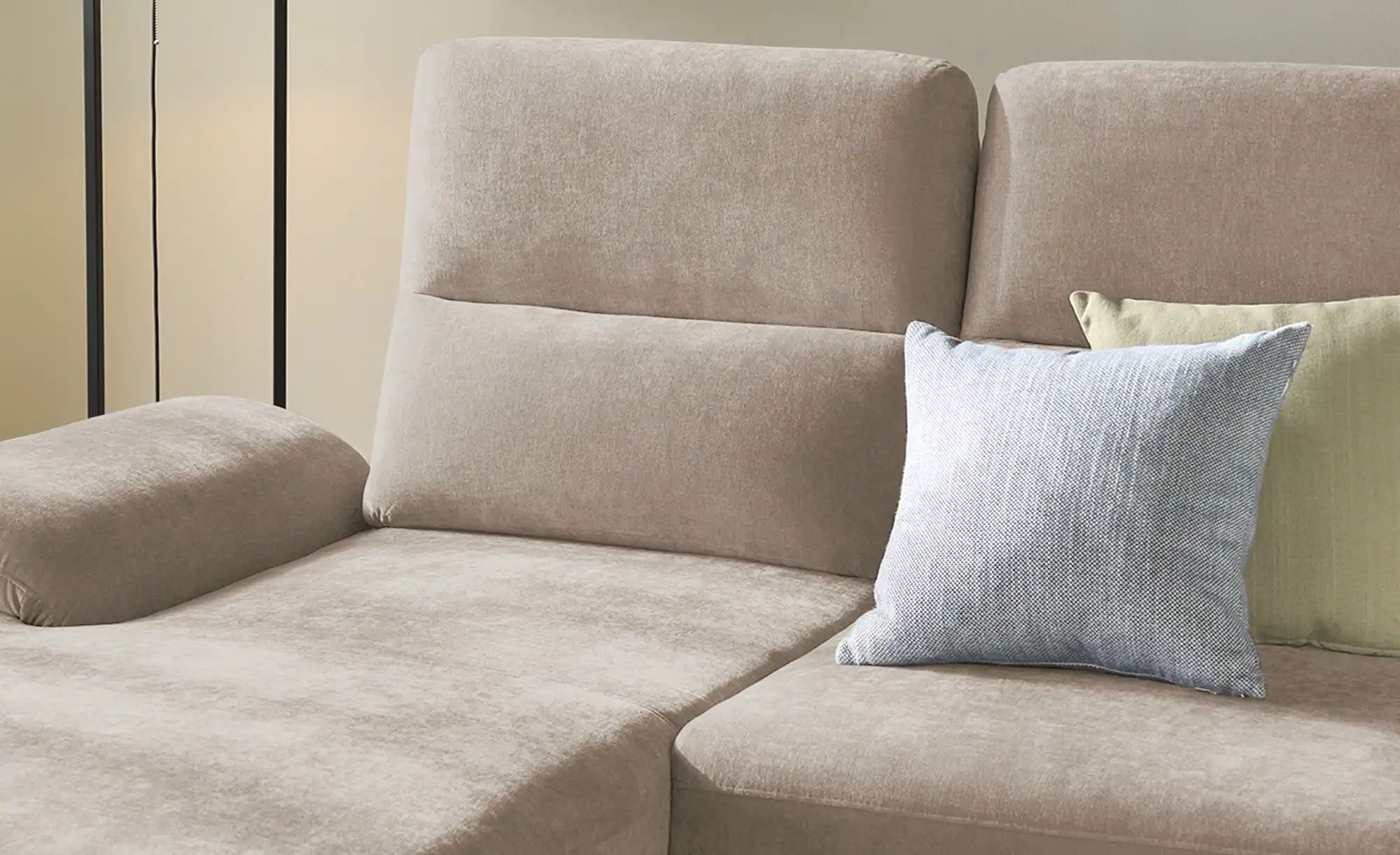 Thumbnail - switch Ecksofa  Cesar ¦ beige ¦ Maße (cm): B: 288 H: 102 T: 183.0 Polstermöbel > Sofas > Ecksofas - Höffner