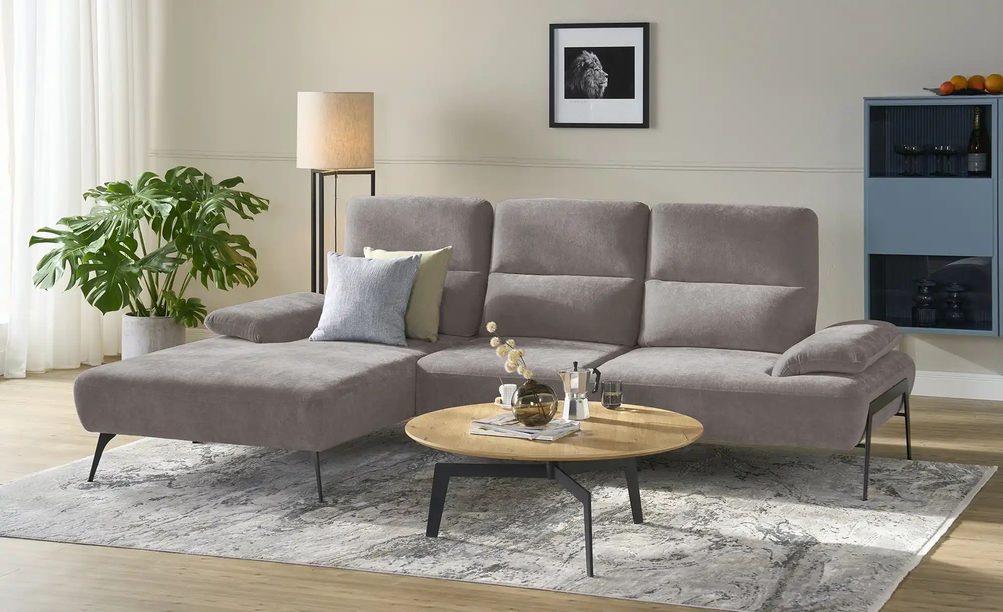 switch Ecksofa  Cesar ¦ grau ¦ Maße (cm): B: 288 H: 102 T: 183.0 Polstermöb günstig online kaufen