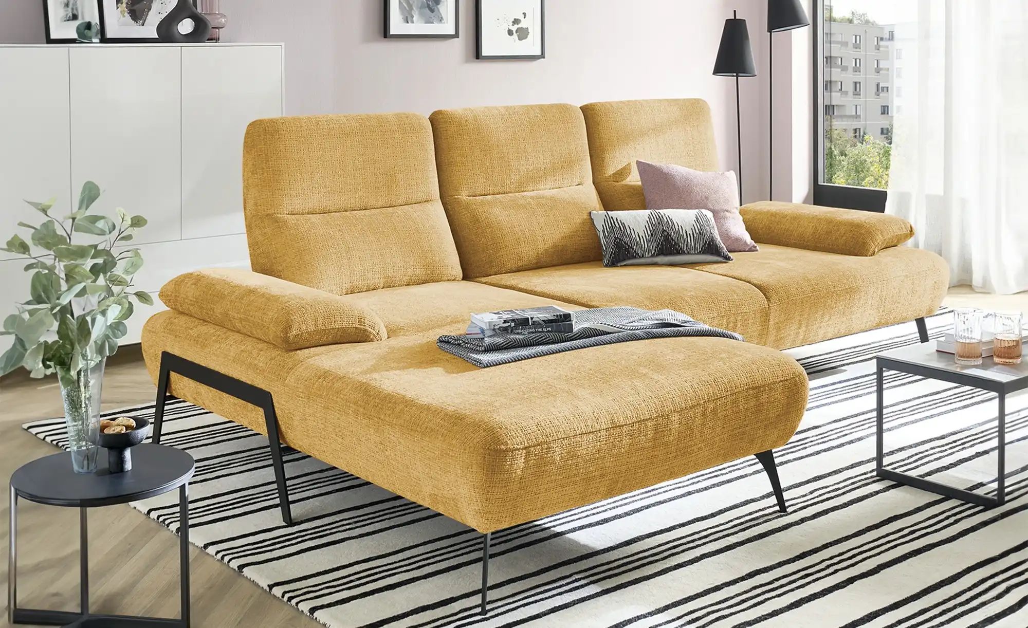 Thumbnail - switch Ecksofa Cesar ¦ gelb ¦ Maße (cm): B: 288 H: 102 T: 183.0 Polstermöbel > Sofas > Ecksofas - Höffner