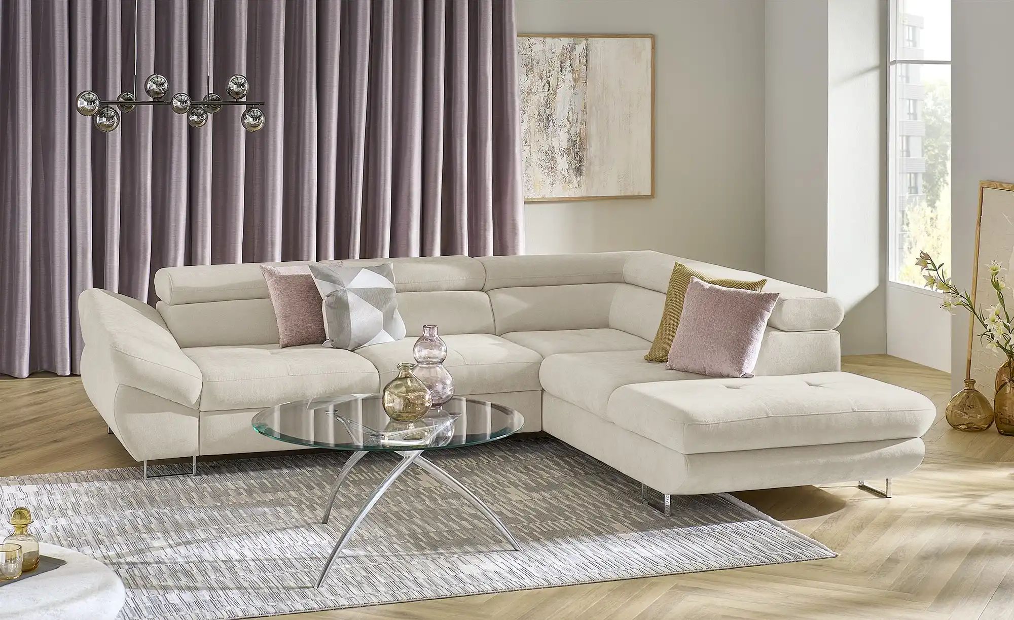 switch Ecksofa  Fabio ¦ beige ¦ Maße (cm): B: 280 H: 69 T: 235.0 Polstermöb günstig online kaufen
