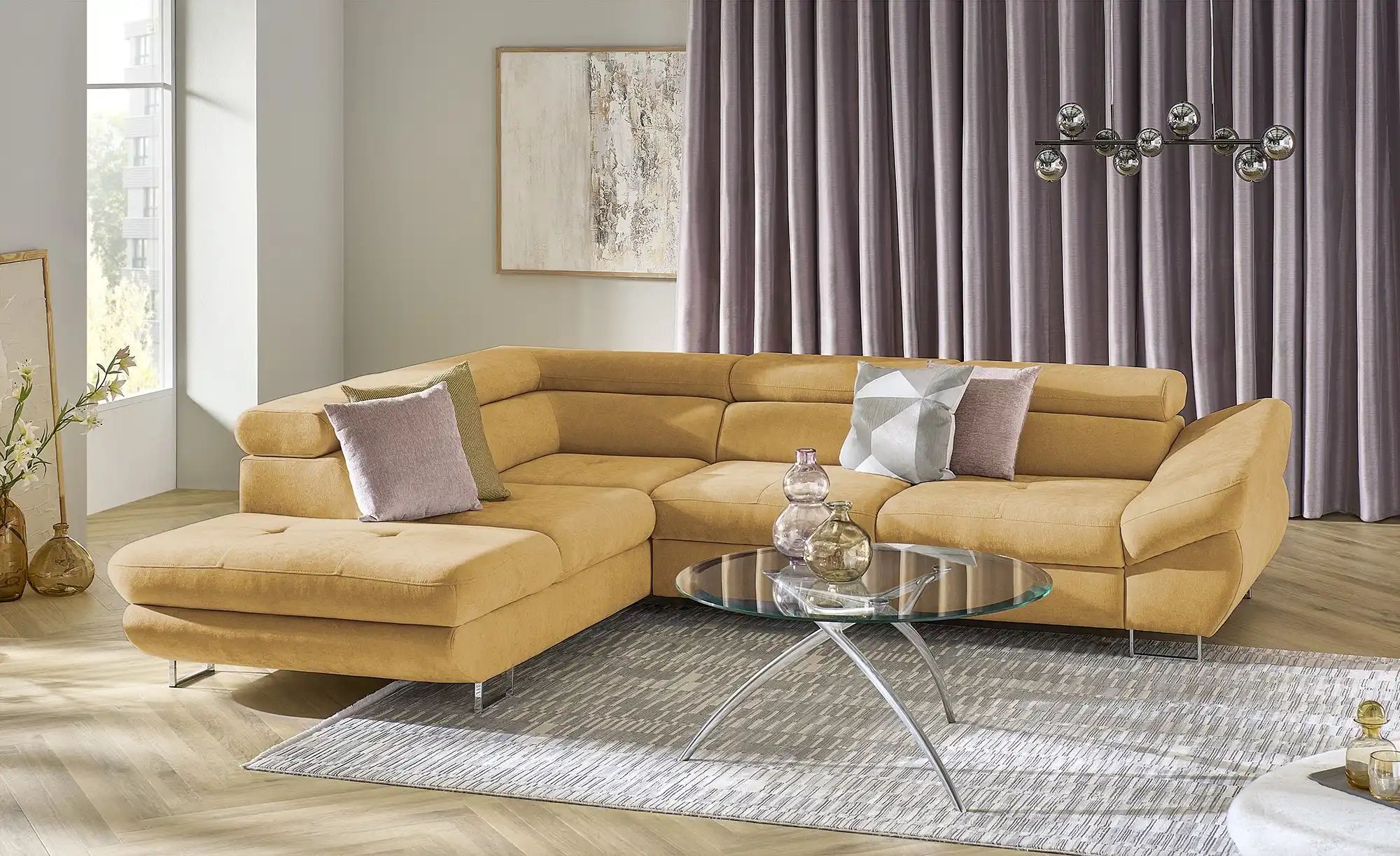 Thumbnail - switch Ecksofa Fabio ¦ gelb ¦ Maße (cm): B: 280 H: 69 T: 235.0 Polstermöbel > Sofas > Ecksofas - Höffner