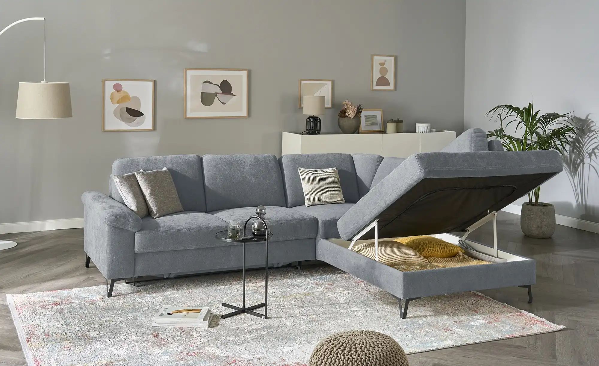 Ecksofa  Coco ¦ grau ¦ Maße (cm): B: 283 H: 89 T: 210.0 Polstermöbel > Sofa günstig online kaufen