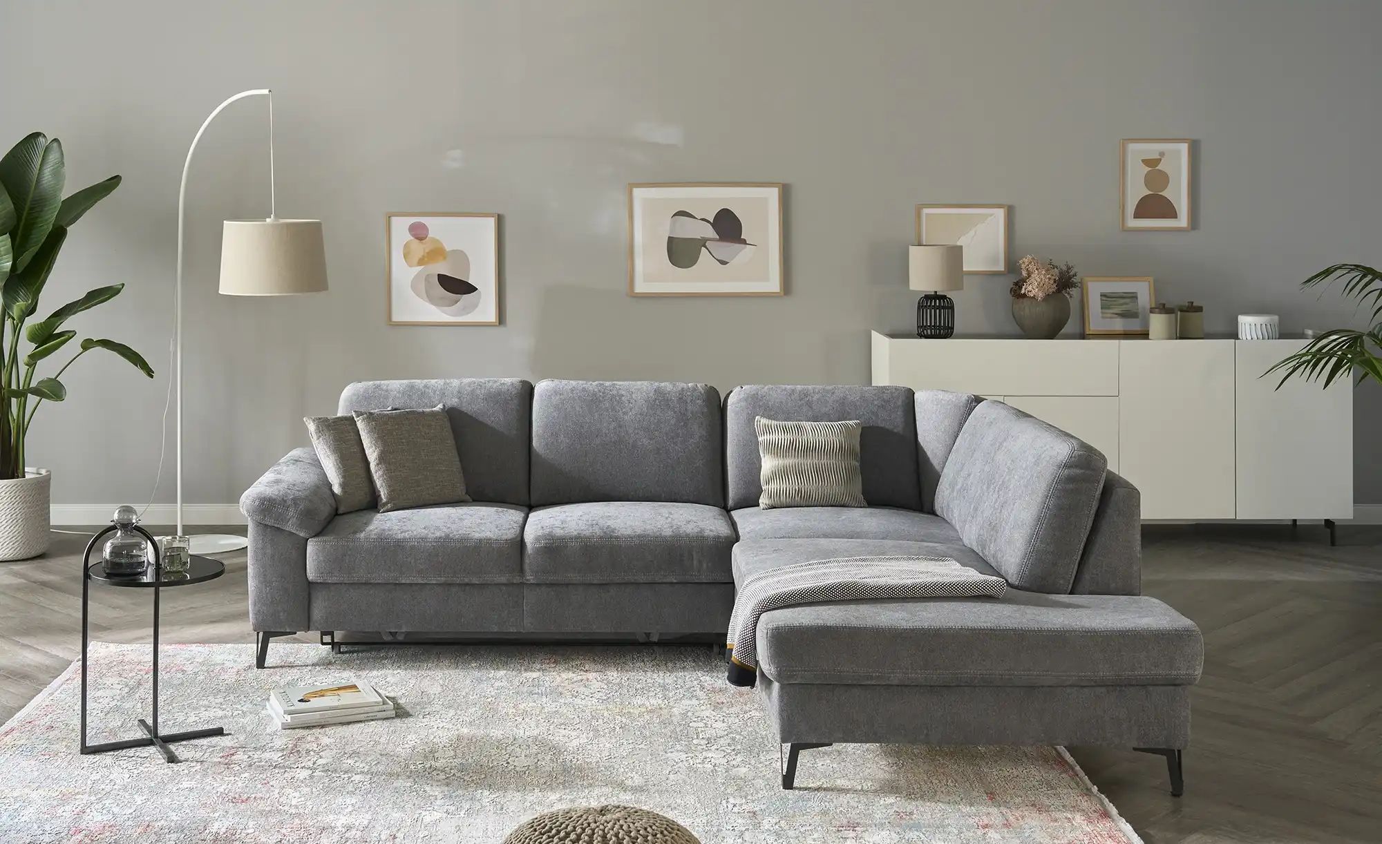Ecksofa  Coco ¦ grau ¦ Maße (cm): B: 283 H: 89 T: 200.0 Polstermöbel > Sofa günstig online kaufen