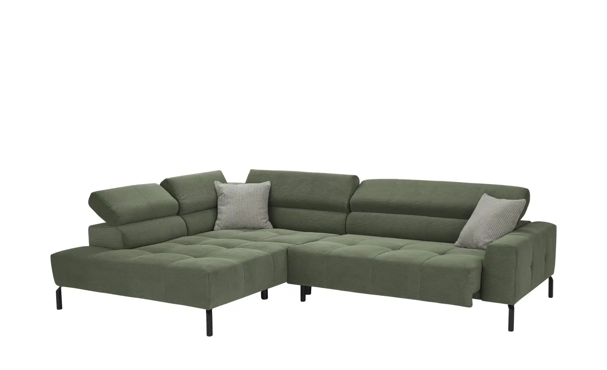 Max Schelling Ecksofa verstellbare Kopfteile MS Verve ¦ grün ¦ Maße (cm): B günstig online kaufen