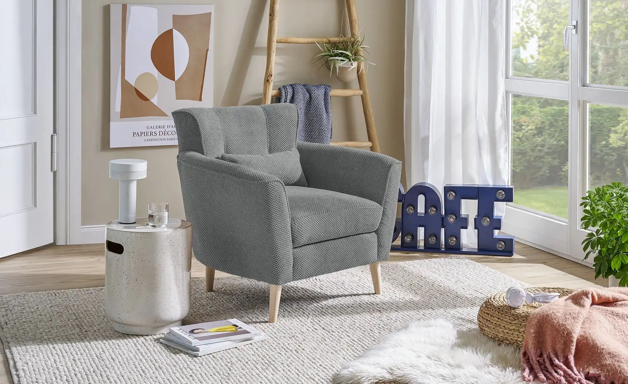 Thumbnail - switch Sessel  Teddy ¦ grau ¦ Maße (cm): B: 87 H: 82 T: 83.0 Polstermöbel > Sessel > Polstersessel - Höffner