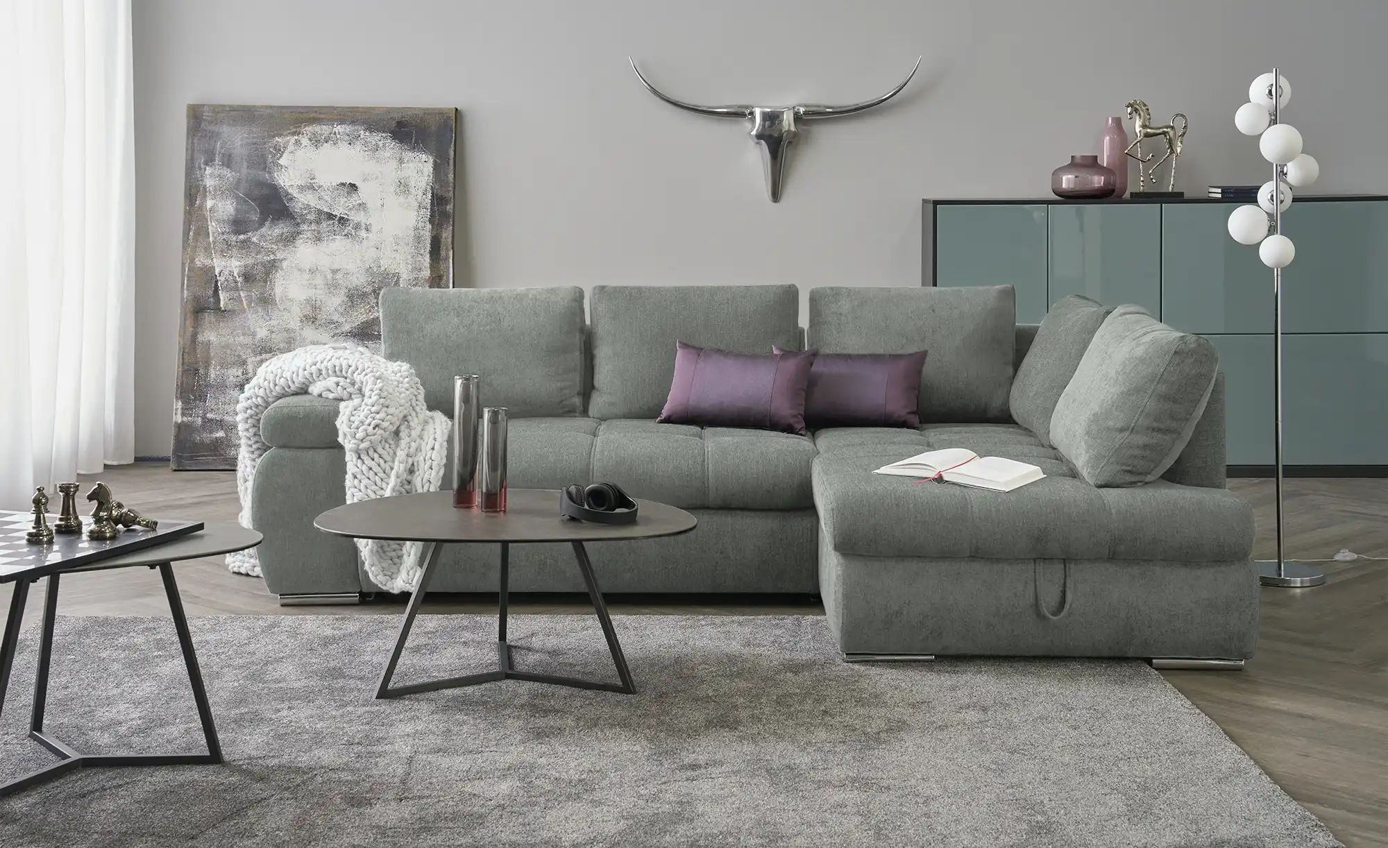 switch Ecksofa  Sky ¦ grau ¦ Maße (cm): B: 265 H: 89 T: 175.0 Polstermöbel günstig online kaufen