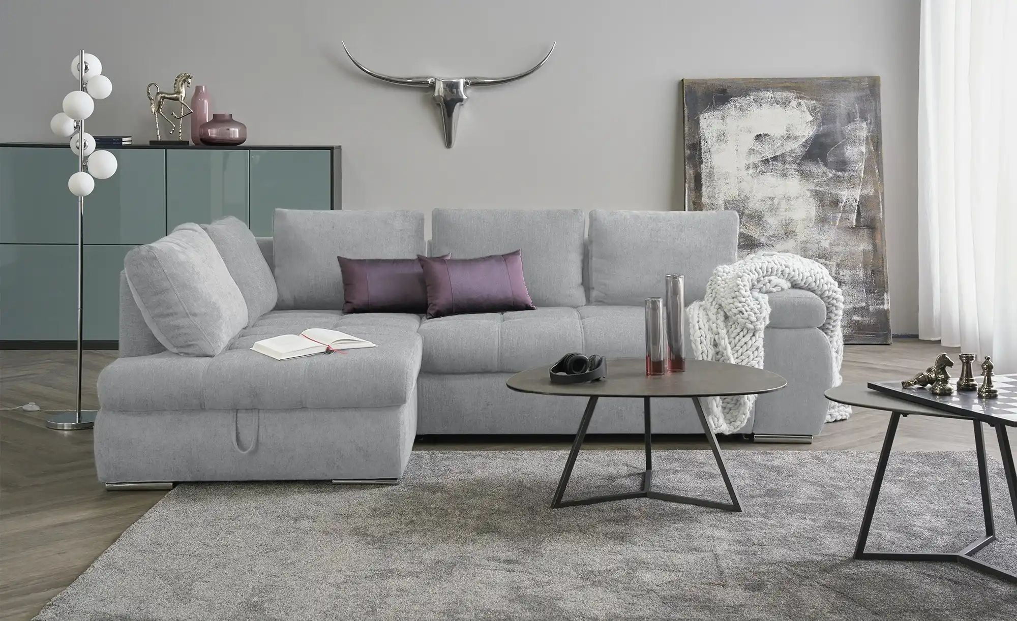 switch Ecksofa  Sky ¦ grau ¦ Maße (cm): B: 265 H: 89 T: 175.0 Polstermöbel günstig online kaufen