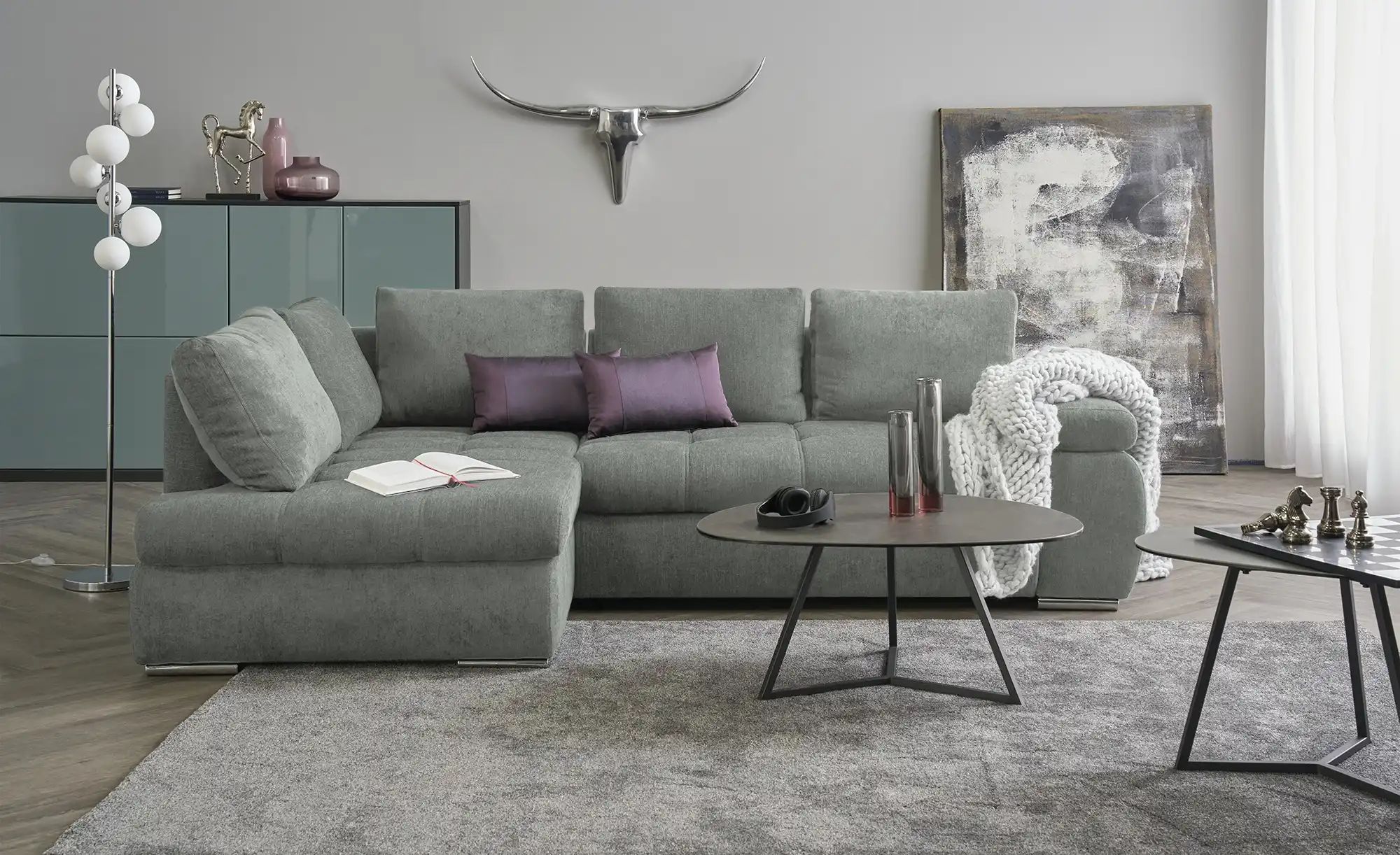 switch Ecksofa  Sky ¦ grau ¦ Maße (cm): B: 265 H: 89 T: 175.0 Polstermöbel günstig online kaufen