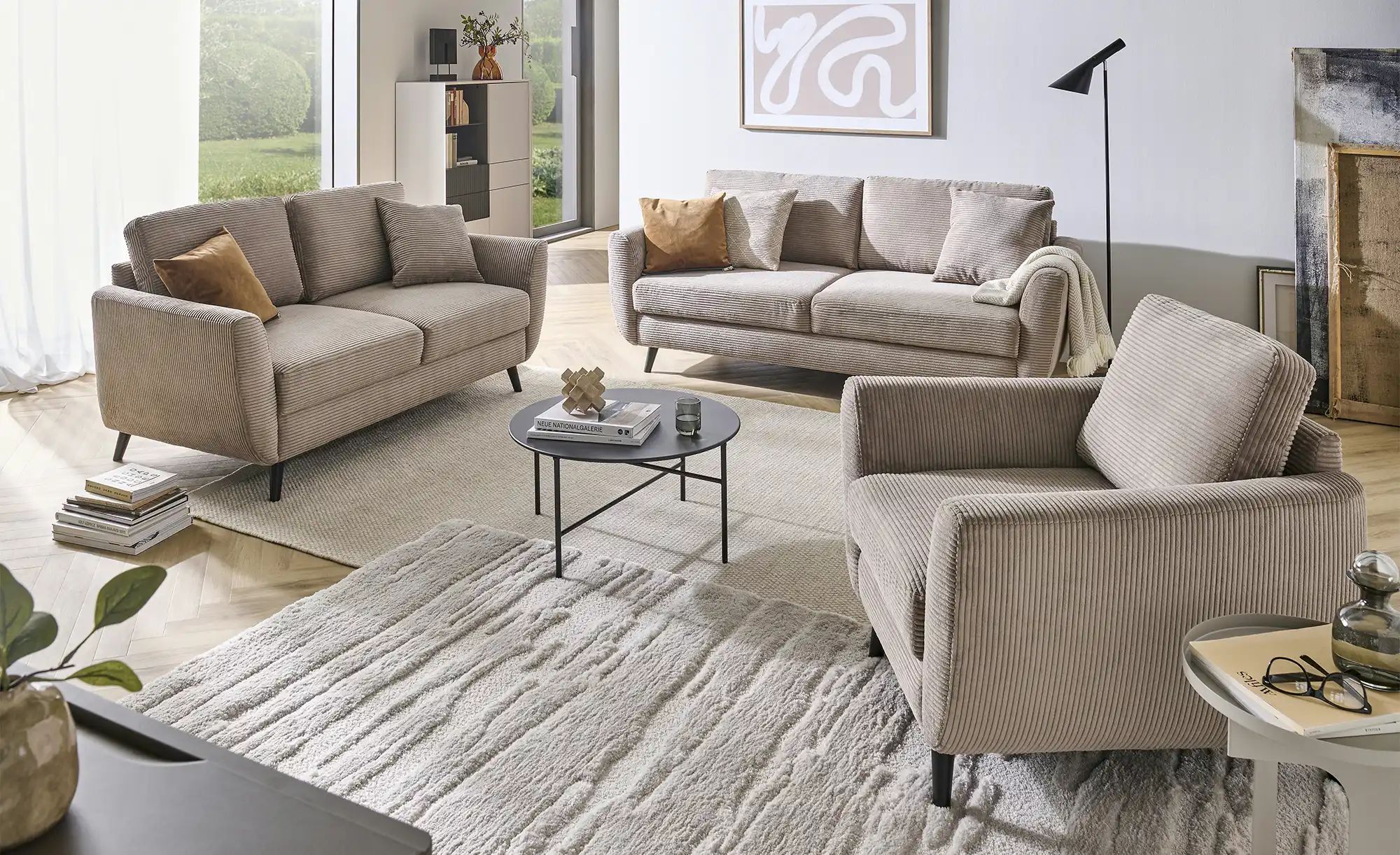Thumbnail - smart Einzelsofa Wanja ¦ braun ¦ Maße (cm): B: 210 H: 90 T: 90.0 Polstermöbel > Sofas > 3-Sitzer - Höffner